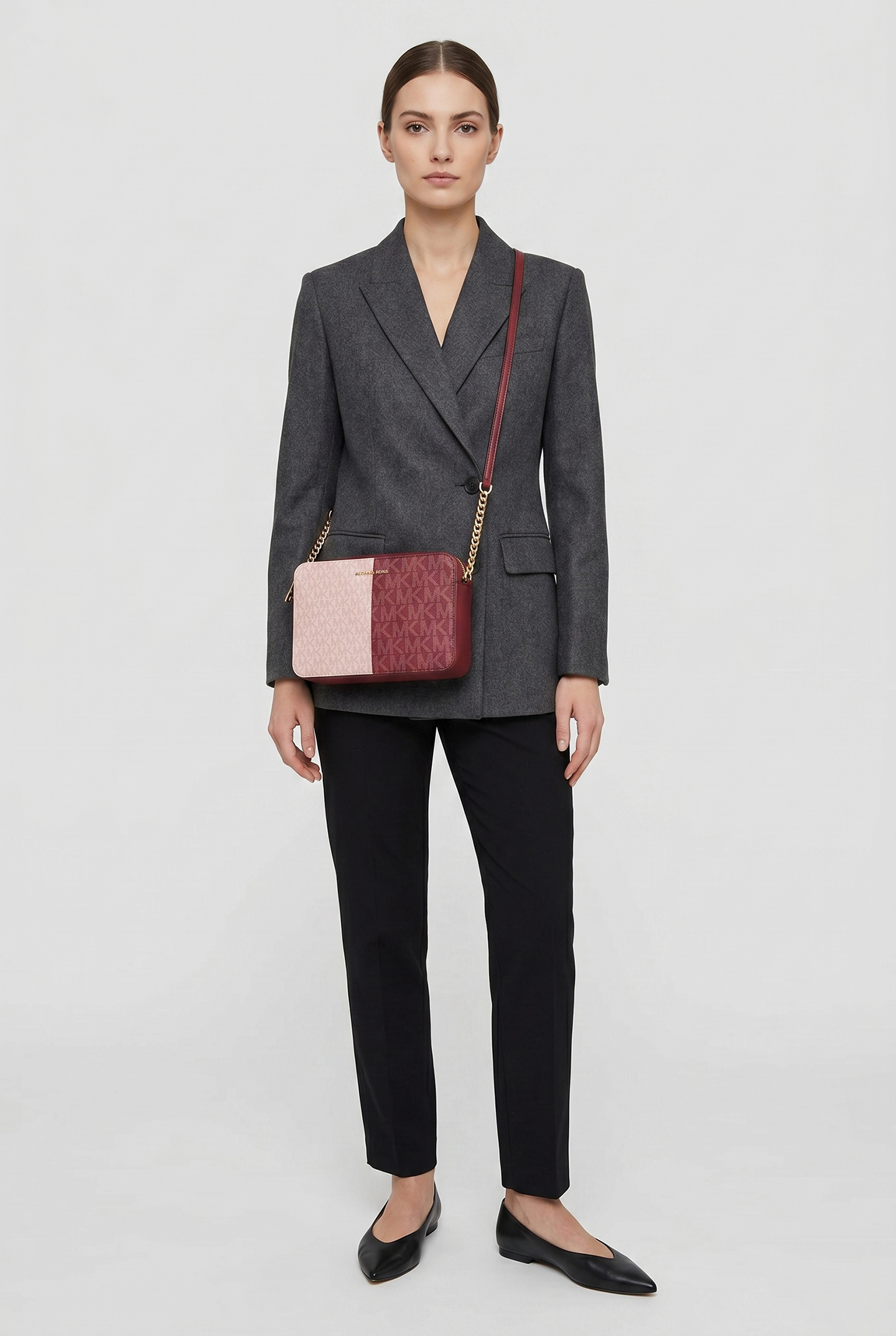 Michael Kors Large Ew Crossbody Cherry Multi Maat: OS | Schoudertassen Outlet | Dames