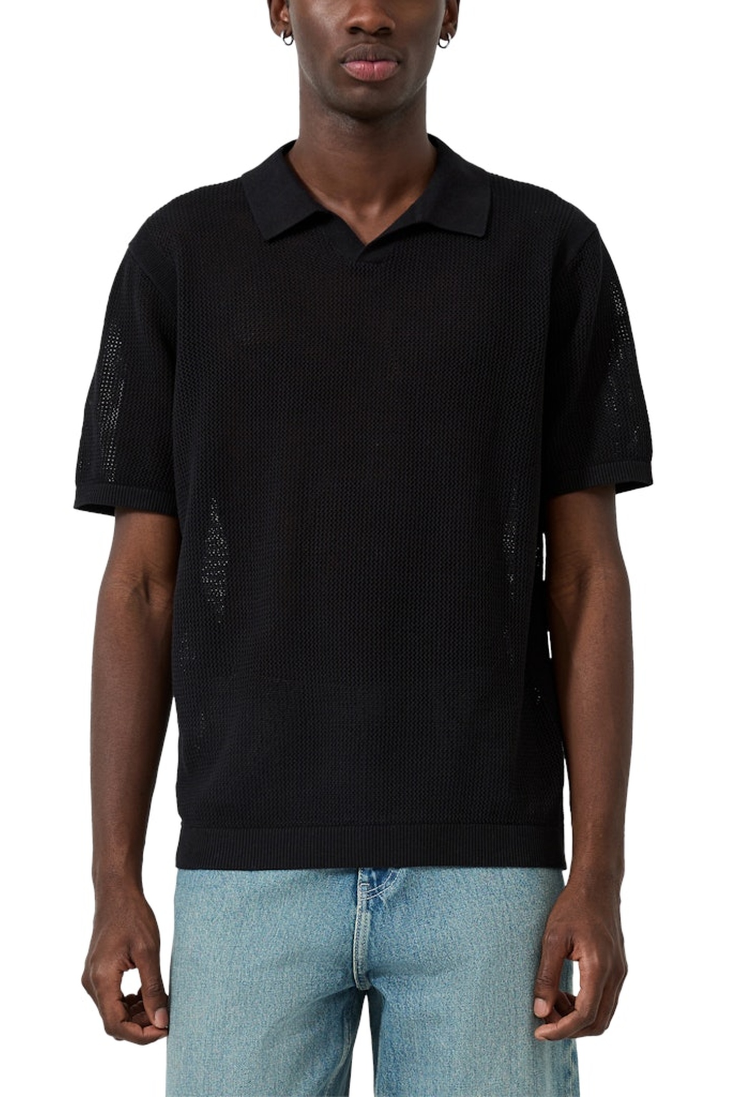 s.Oliver -qs Poloshirts Black Maat: M | Poloshirts Outlet | Heren | Zwart
