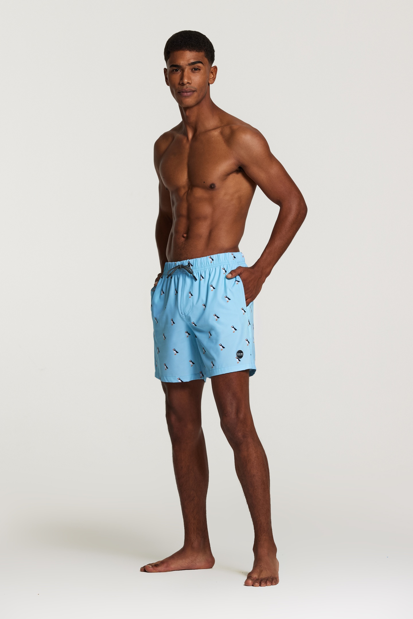 Shiwi Stretch Swimshort Puffin Mayan Blue Maat: S | Zwembroeken Outlet | Heren | Blauw