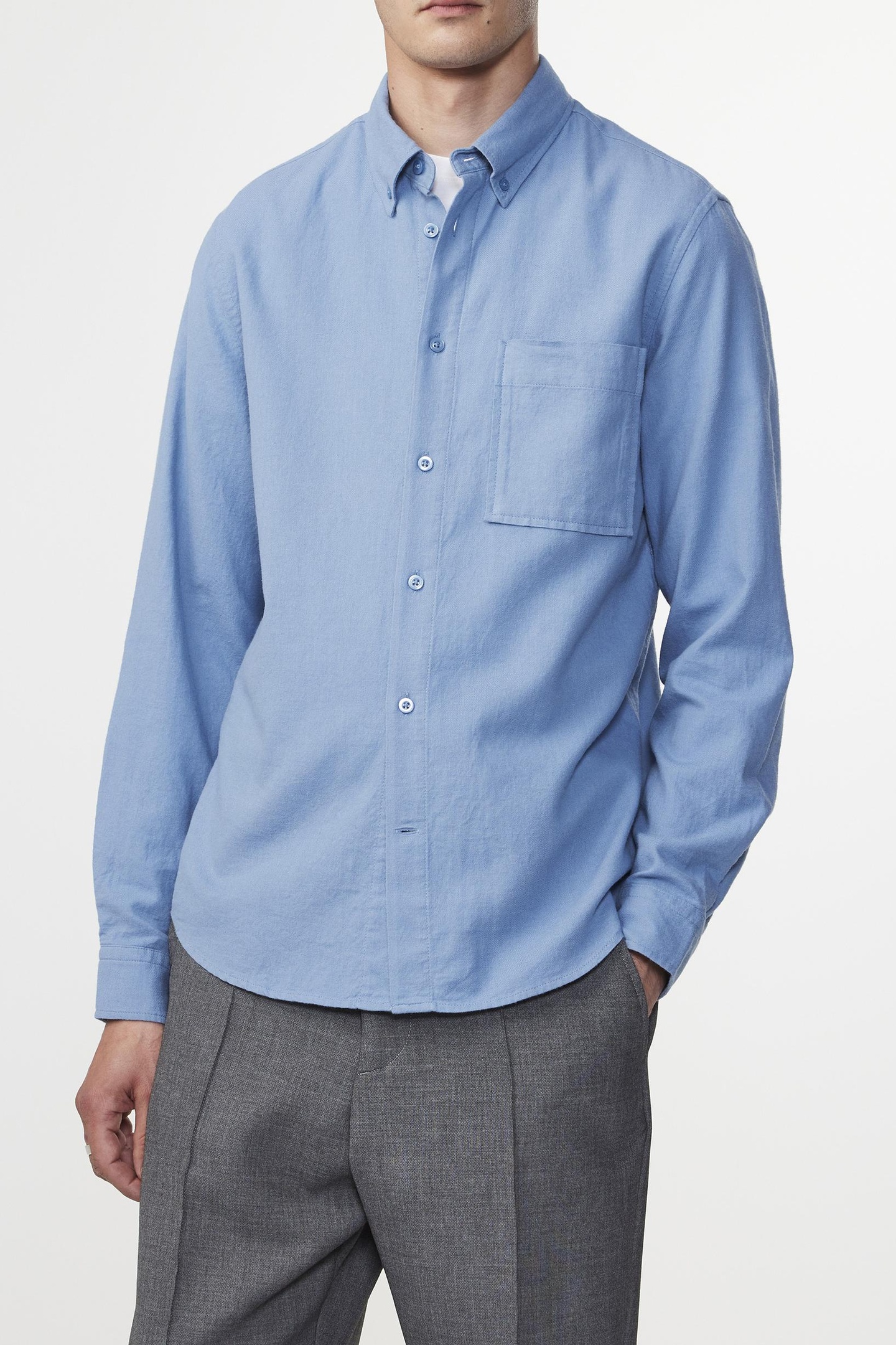 NN.07 Arne Bd 5159 Shirts Tink Blue Maat: XL | Casual Overhemden Outlet | Heren | Blauw