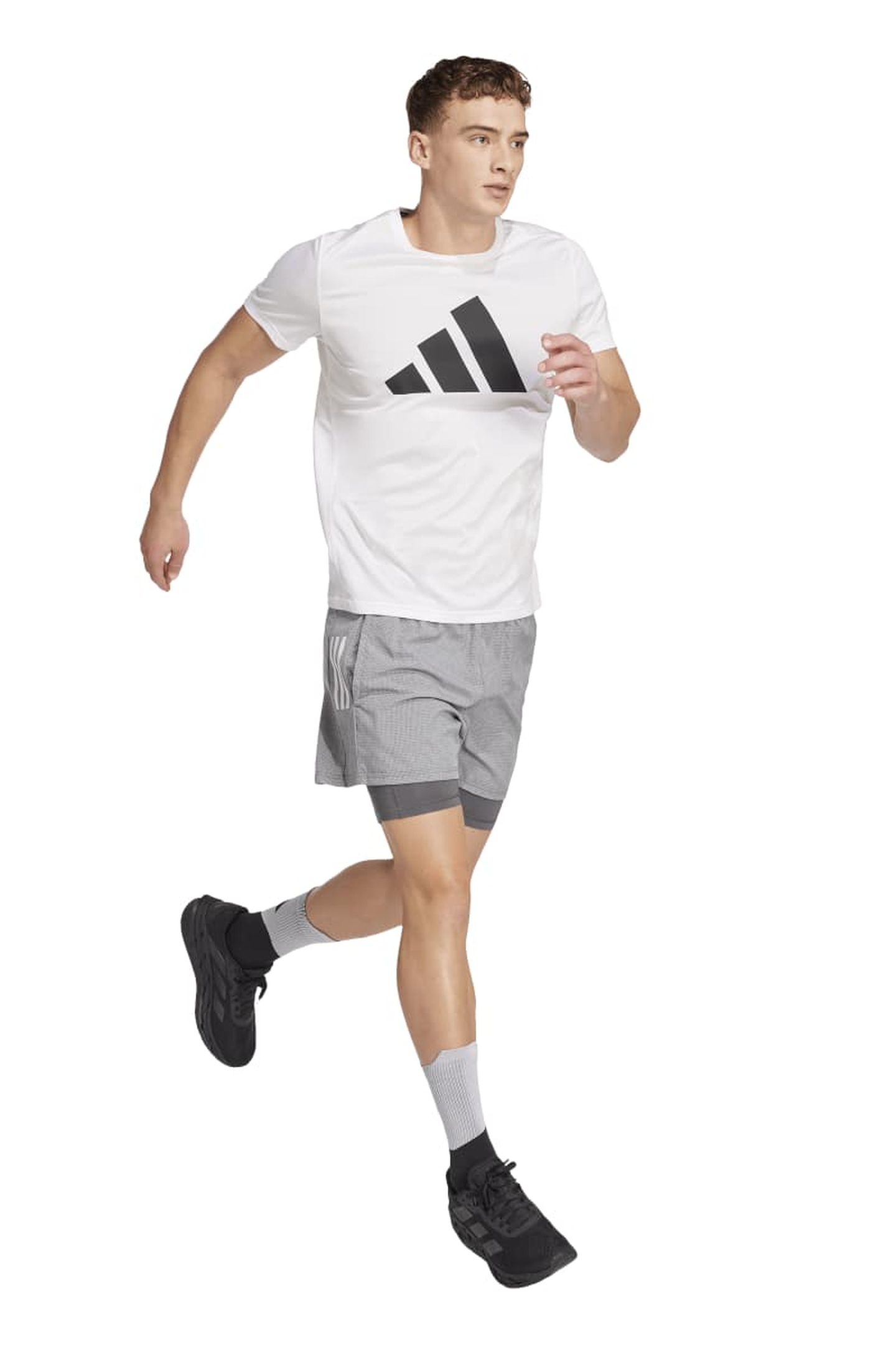 Adidas Unisex Performance Own The Run Climacool 2in1 5 Pockets Shor Maat: XXL | Korte Broeken Outlet | Unisex | Grijs