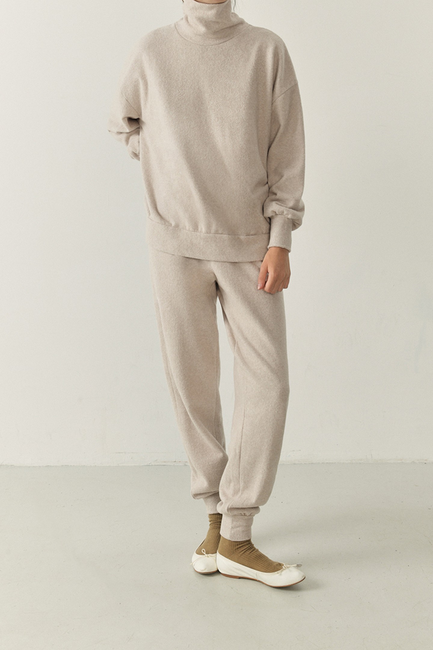 American Vintage Udow Sweat Pants Beige Chine Maat: L | Joggingbroeken Outlet | Dames | Beige