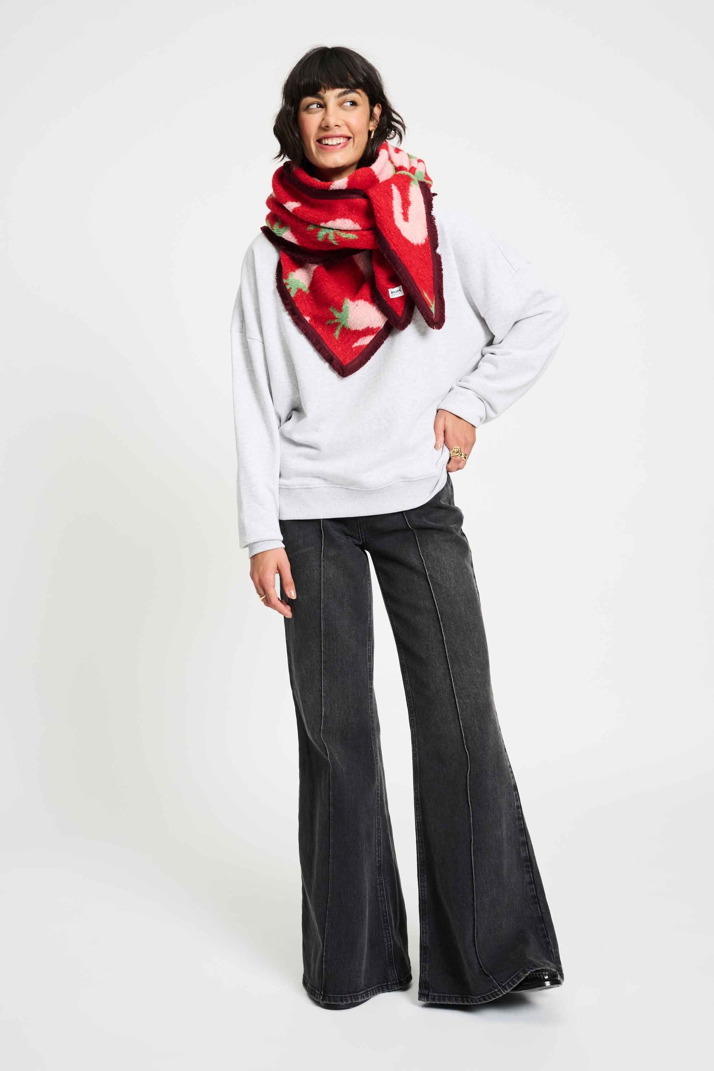 POM Amsterdam Shawl - Pepper Garden Size: OS | Scarves Outlet | Dames | Groen