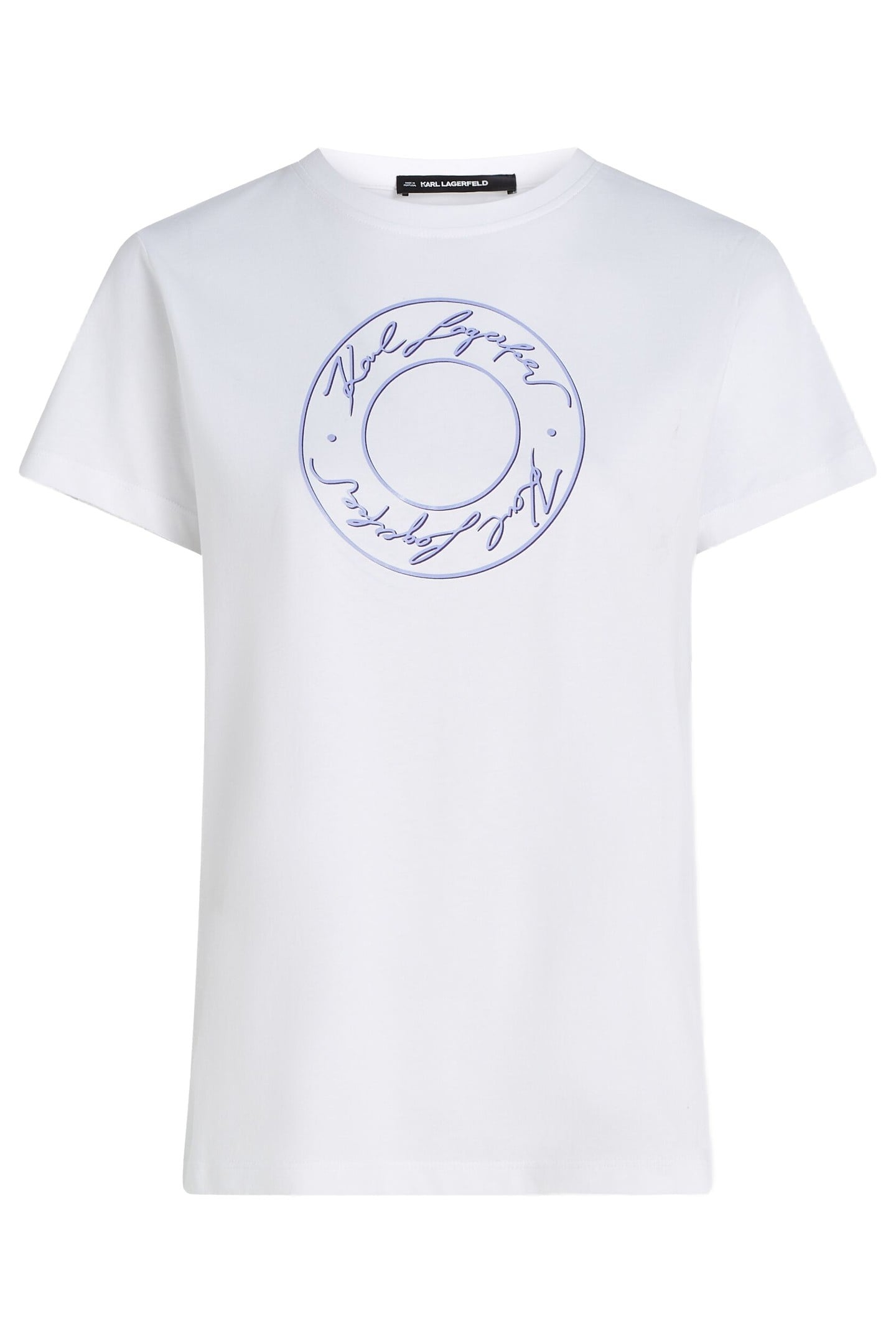 Karl Lagerfeld Big Luna Print T-shirt White Maat: XL | Tops Outlet | Dames | Wit