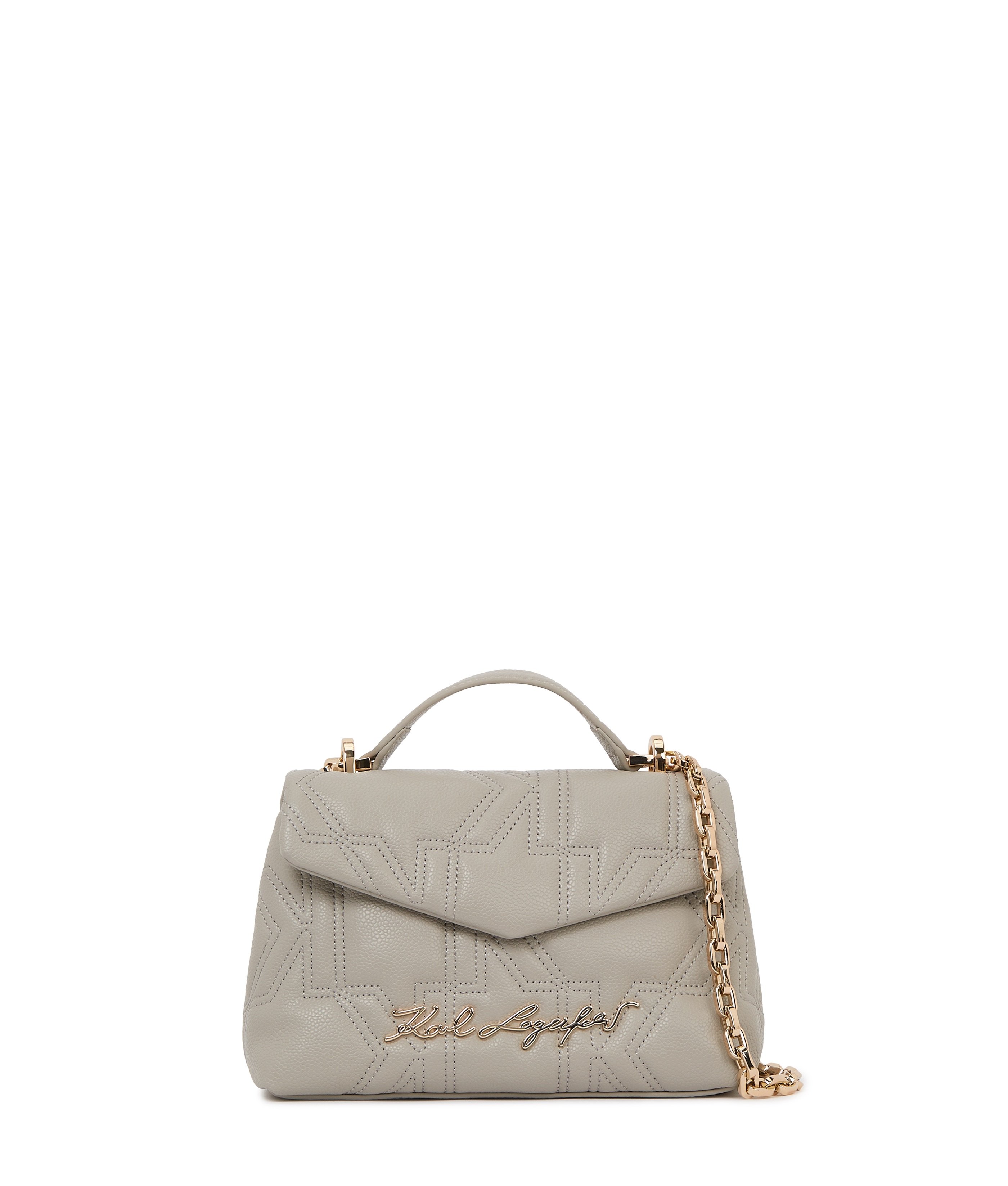 Karl Lagerfeld K/kurl Caviar Crossbody Ashes Of Roses Maat: OS | Handtassen Outlet | Dames | Grijs