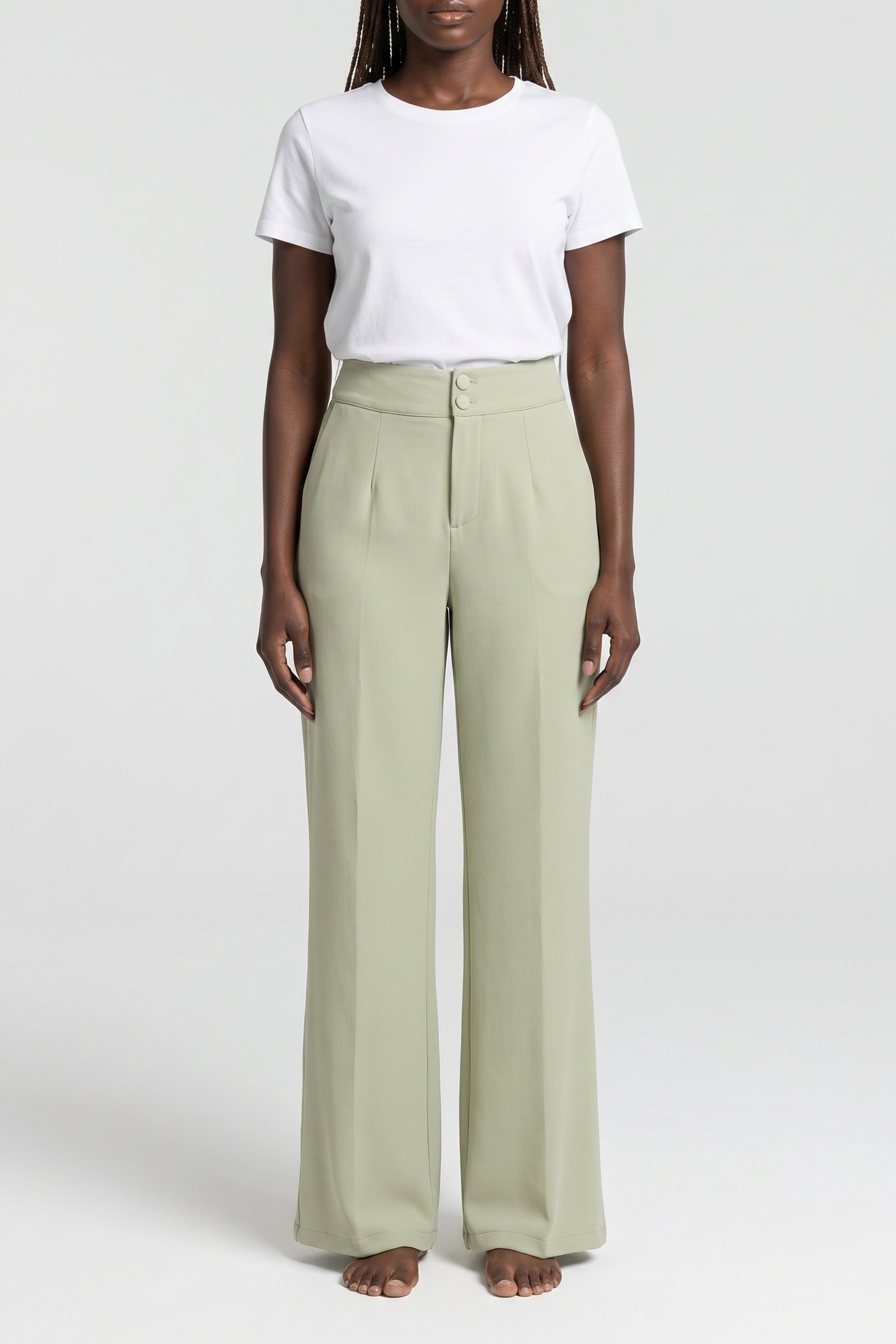 Odd Muse Structured Trousers Pistachio Maat: M | Pantalons Outlet | Dames