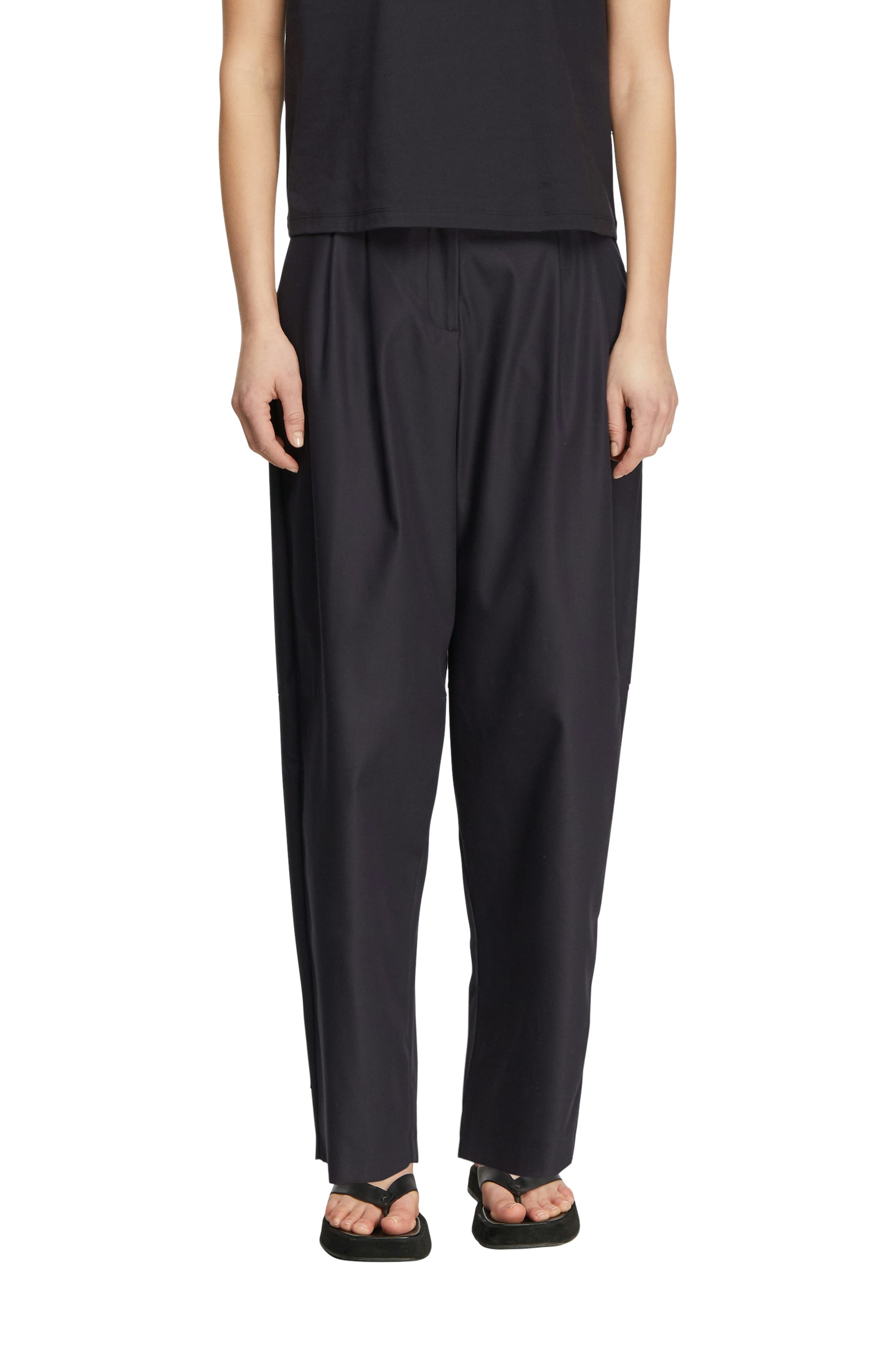 Comma  Pants Marine Maat: W44 | Pantalons Outlet | Dames | Zwart