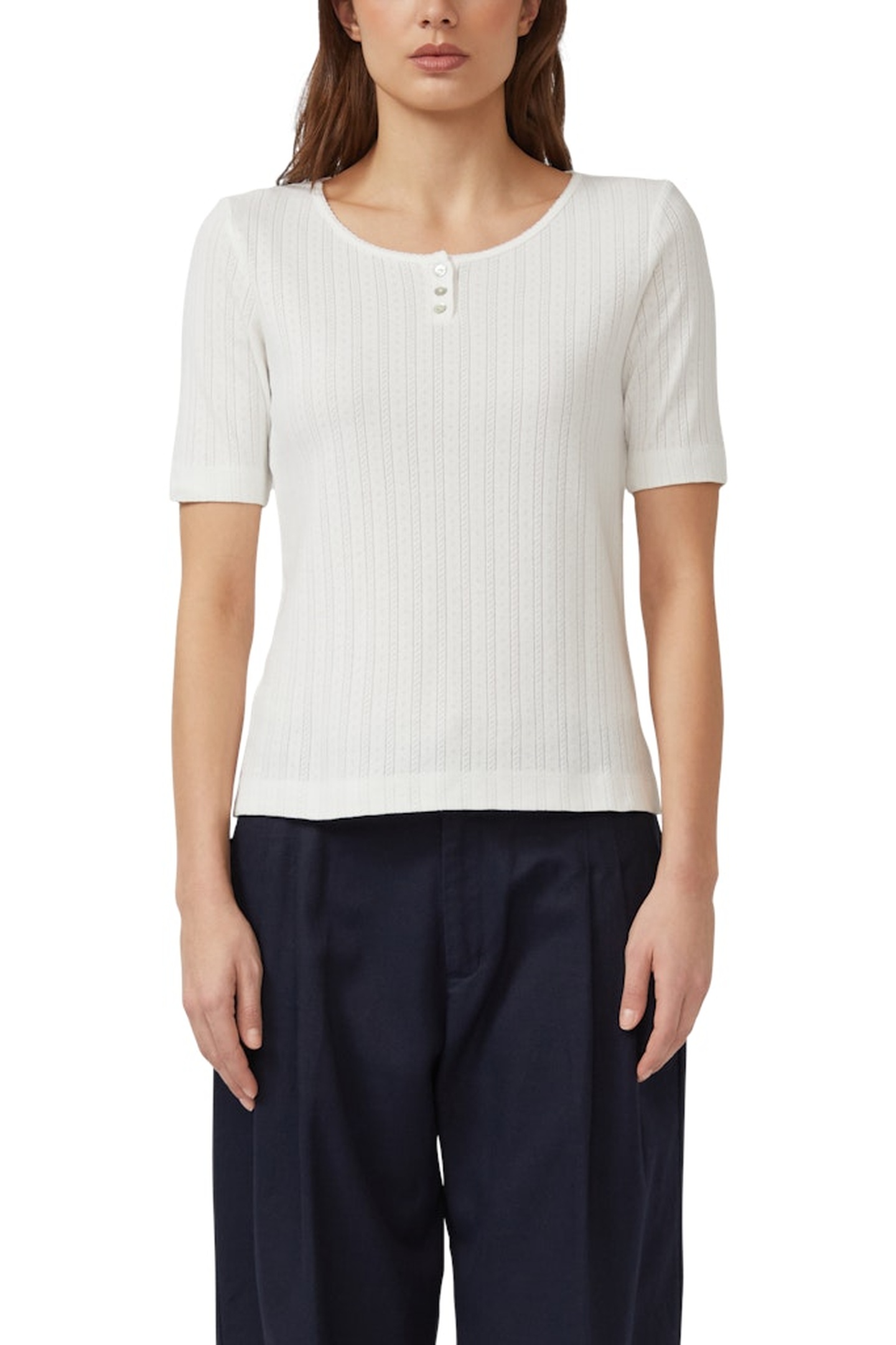 s.Oliver T-shirts Offwhite Maat: 48 | Longsleeves Outlet | Dames | Wit