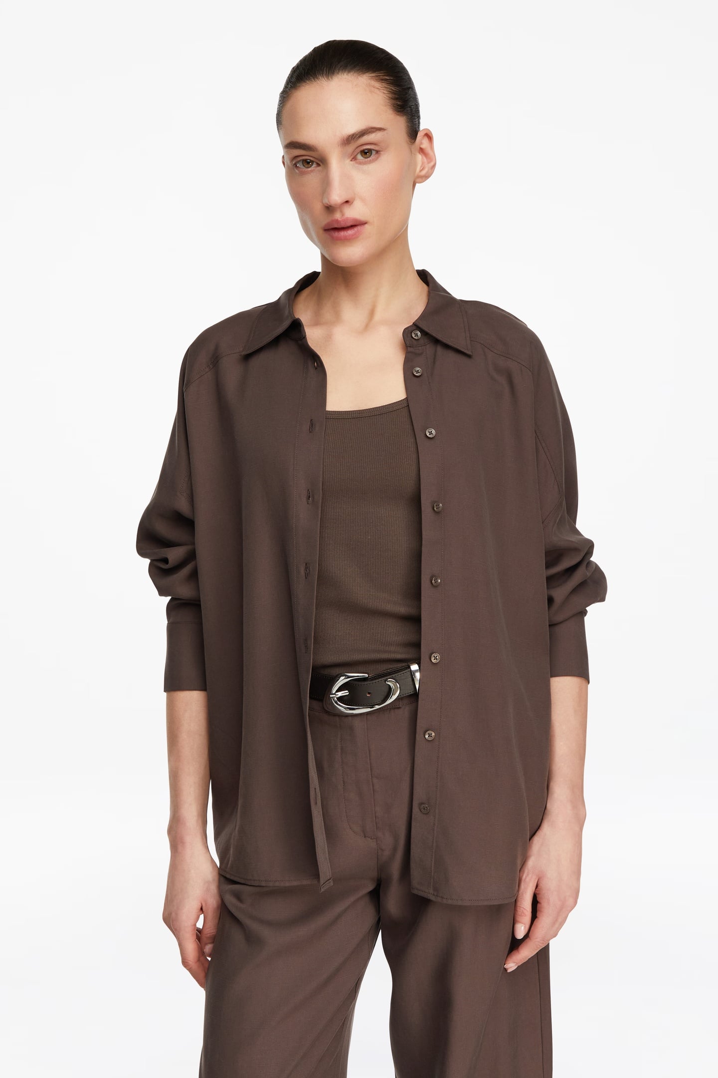 Comma  Blouses Brown Maat: 42 | Longsleeves Outlet | Dames | Bruin
