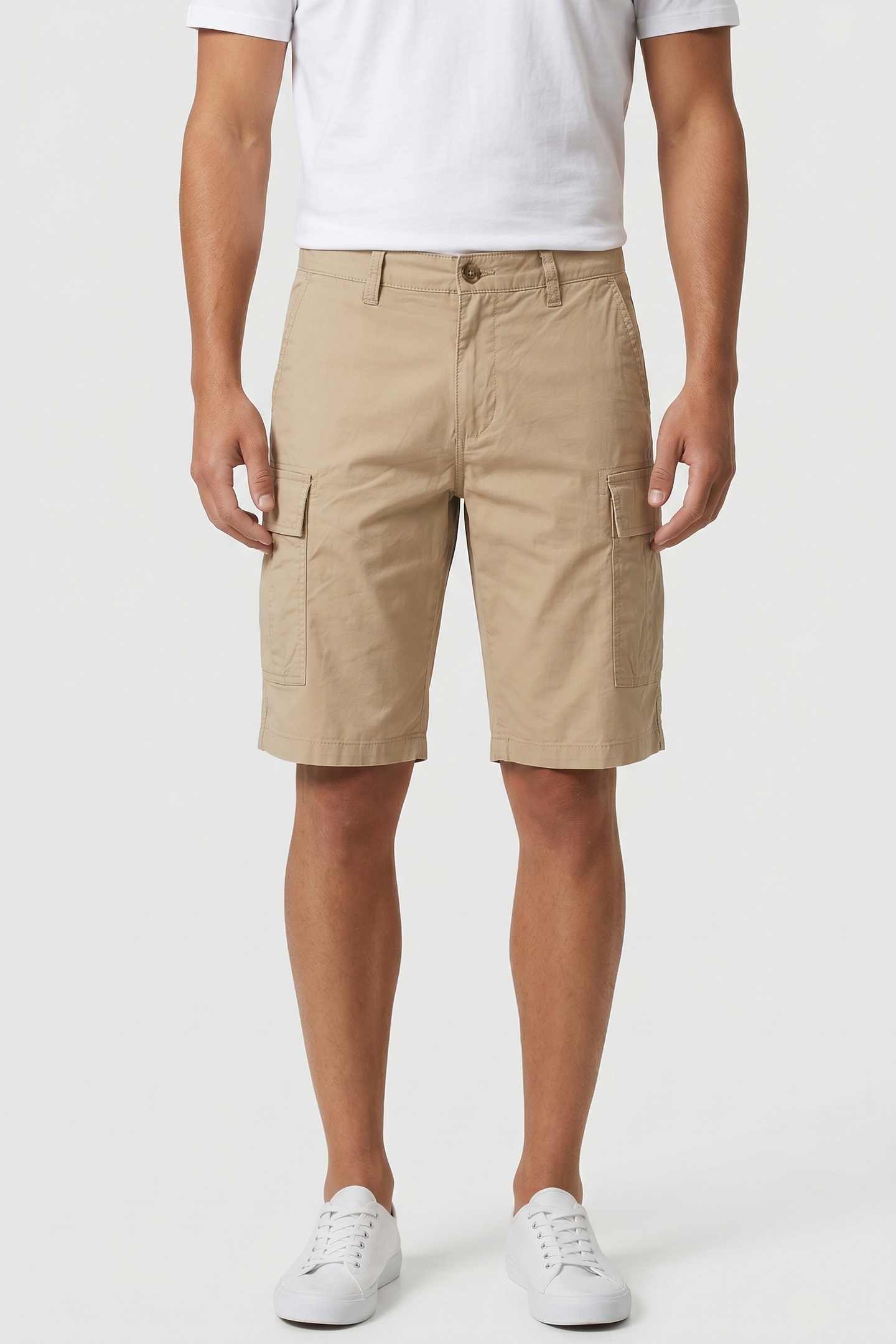 Timberland Twill Cargo Short Medium Beige Maat: W33 | Korte Broeken Outlet | Heren | Beige