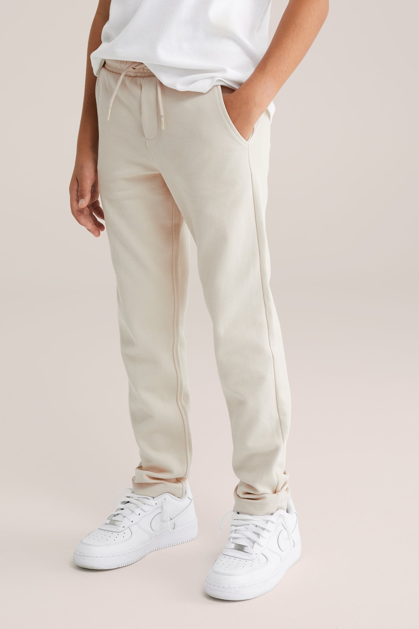 We Fashion Jogging Pants Beige Maat: 146 | Broeken Outlet | Unisex | Beige
