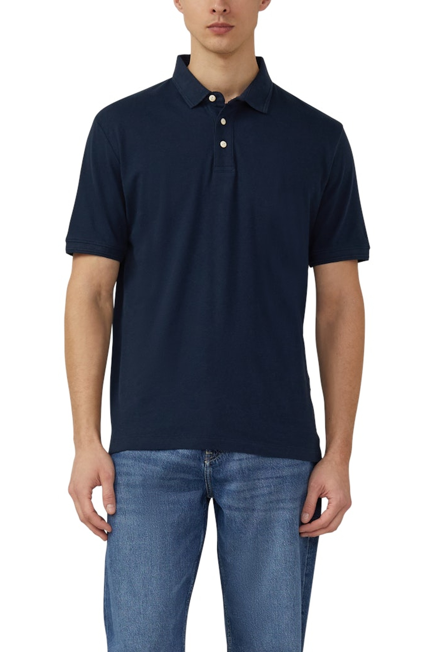 s.Oliver Poloshirts Marine Maat: 3XL | Poloshirts Outlet | Heren | Blauw
