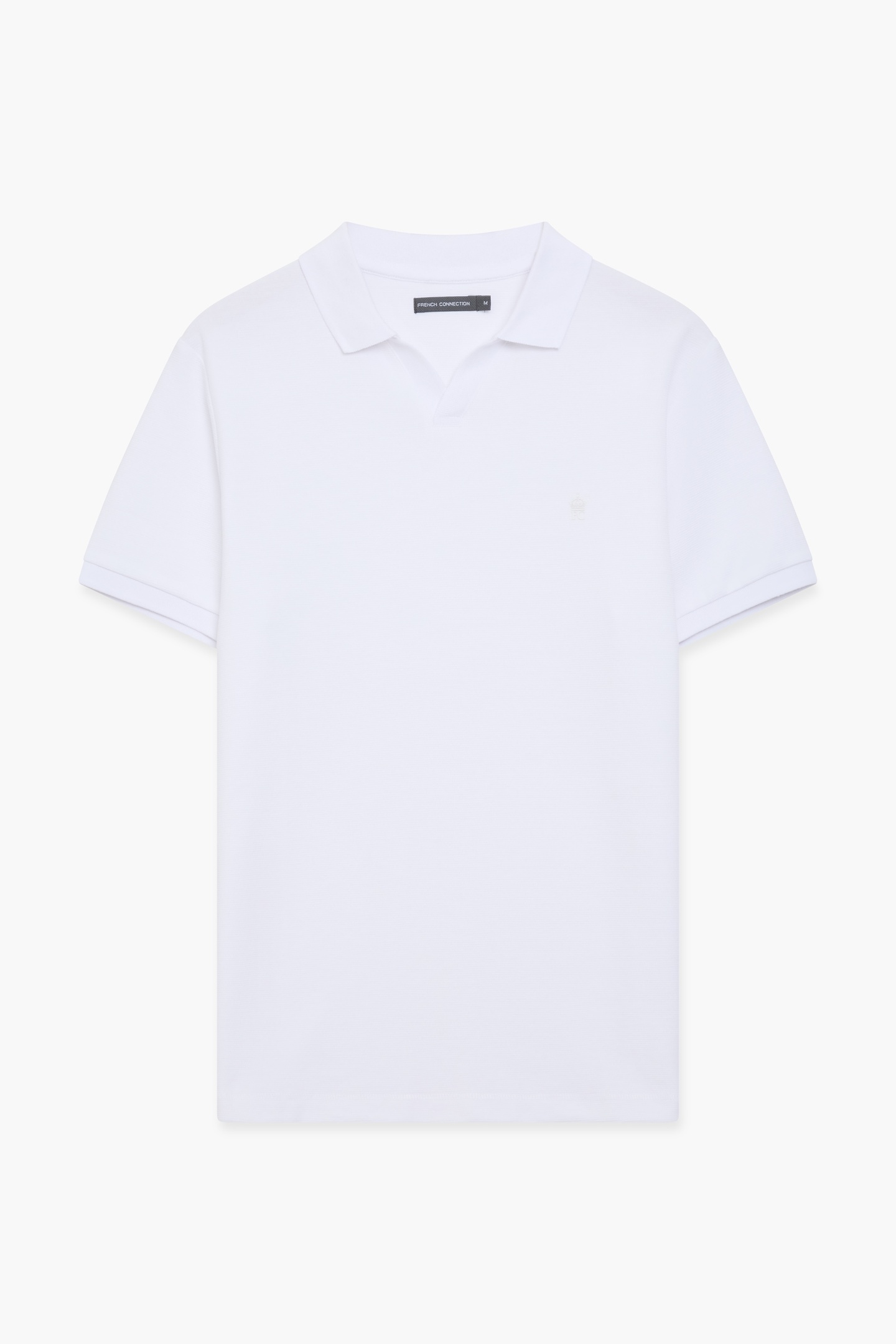 French Connection Ottoman Micro Trophy Polo White Maat: XXL | Poloshirts Outlet | Heren | Wit