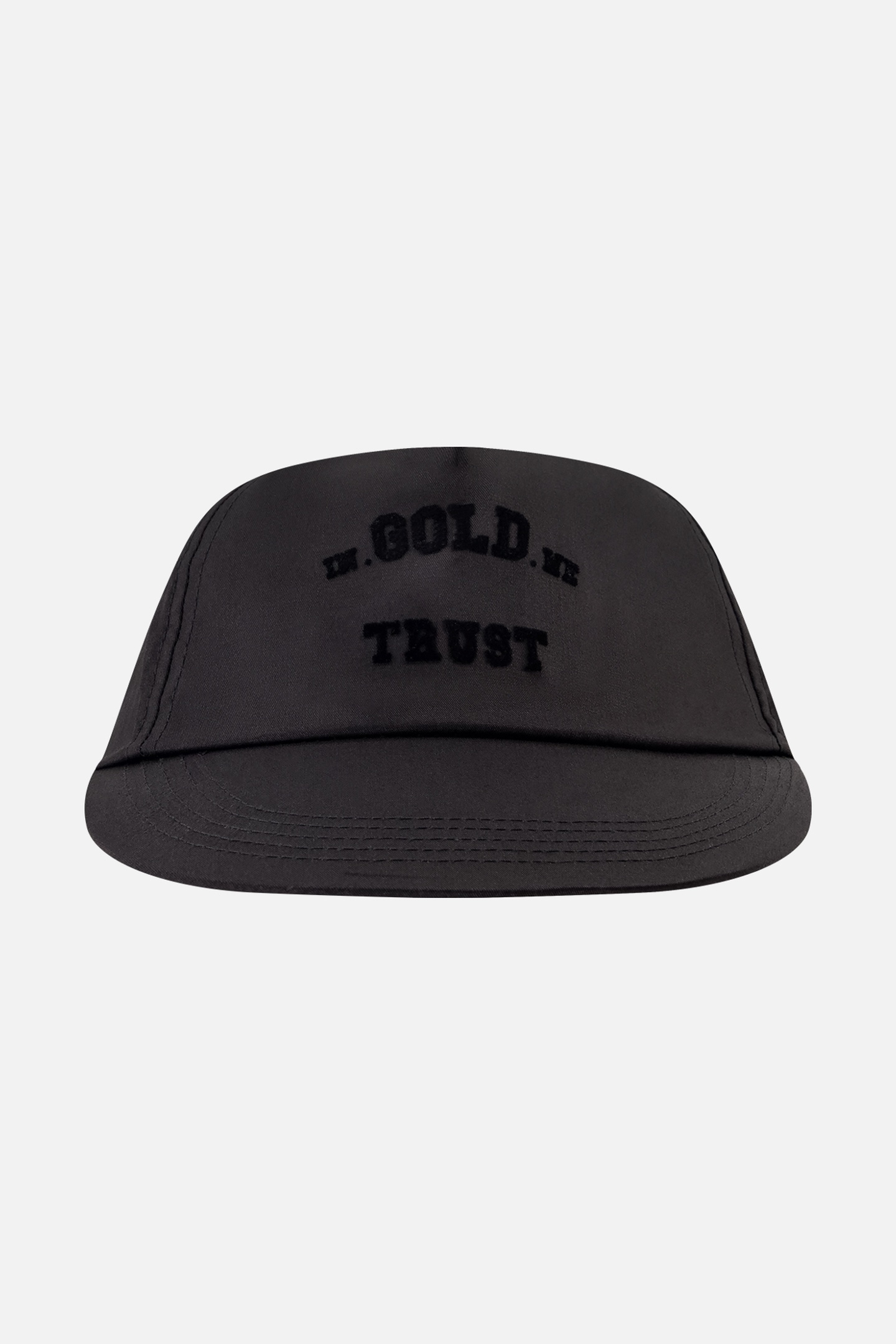 In Gold We Trust The Flock Black Maat: OS | Hoeden Outlet | Unisex | Zwart