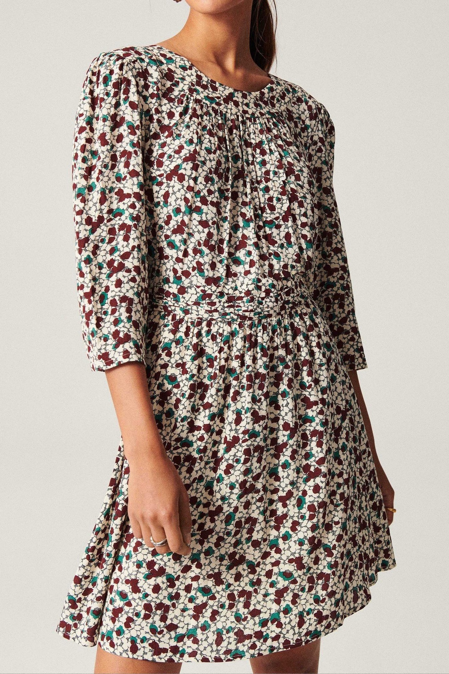 BA&SH Robe Elys Ecru Maat: S | Mini Jurken Outlet | Dames | Ecru
