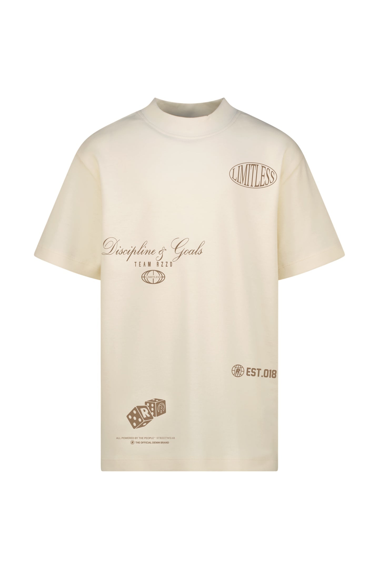 RAIZZED Boys Hold T-shirt Almond White Maat: 6 | T-Shirts Outlet | Unisex | Wit