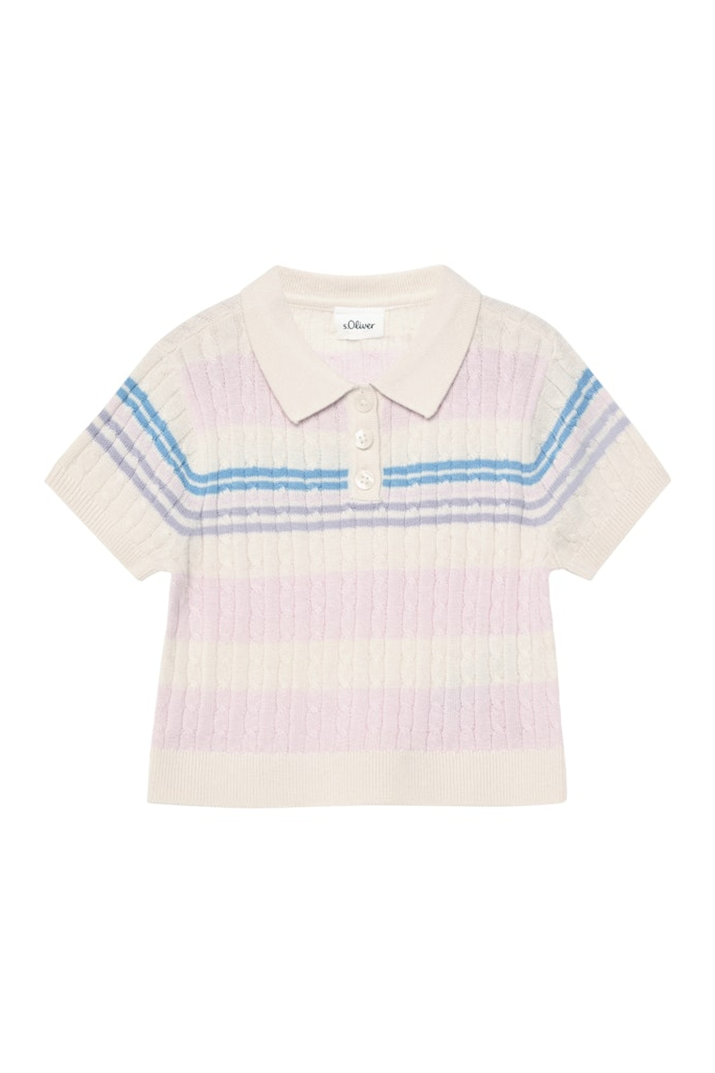 s.Oliver Polo Offwhite Maat: 140 | Truien Outlet | Unisex | Blauw
