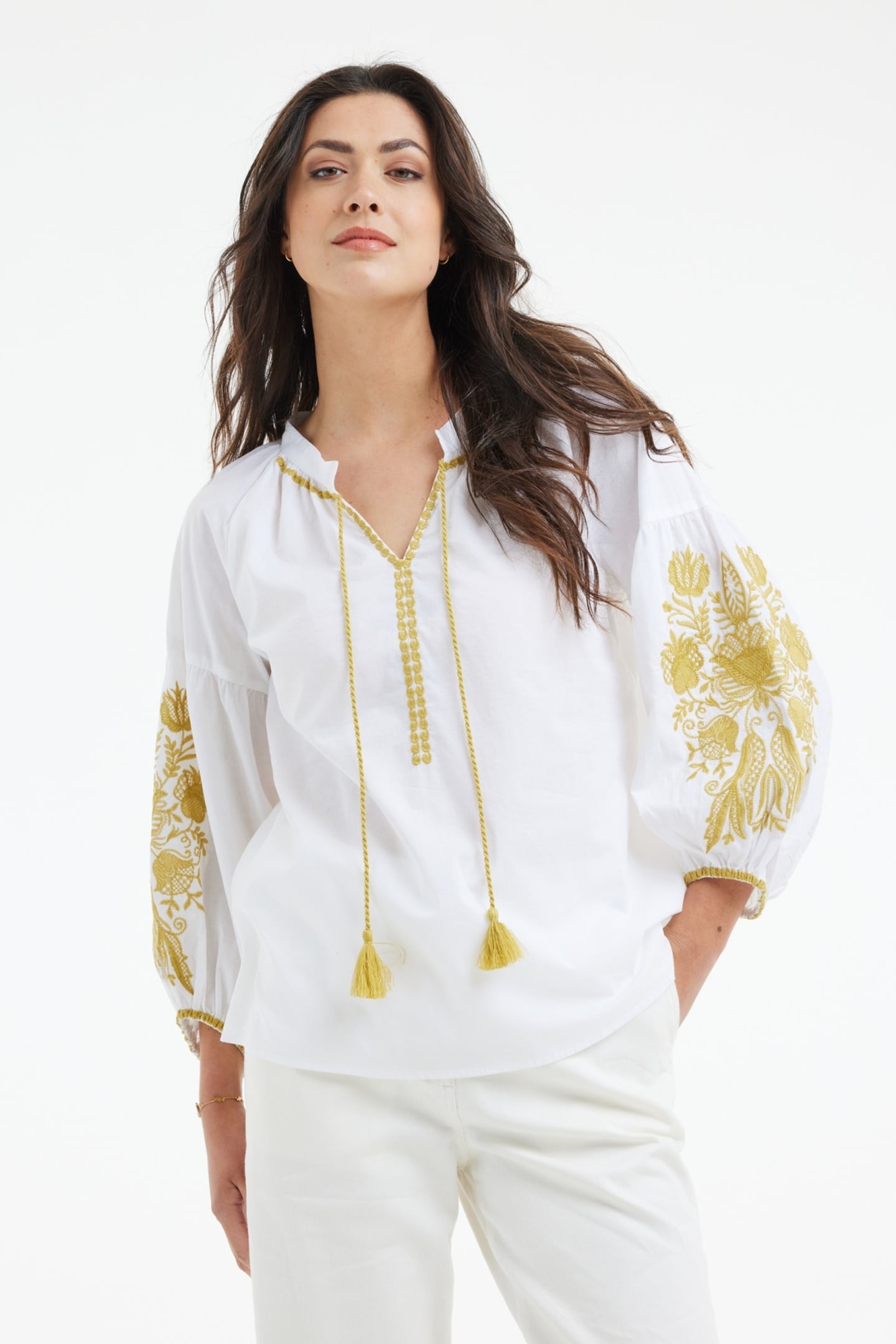 DIDI Blouse Jaipur White Taglia: 34 | Maglie a manica lunga Outlet | Donna | Bianco