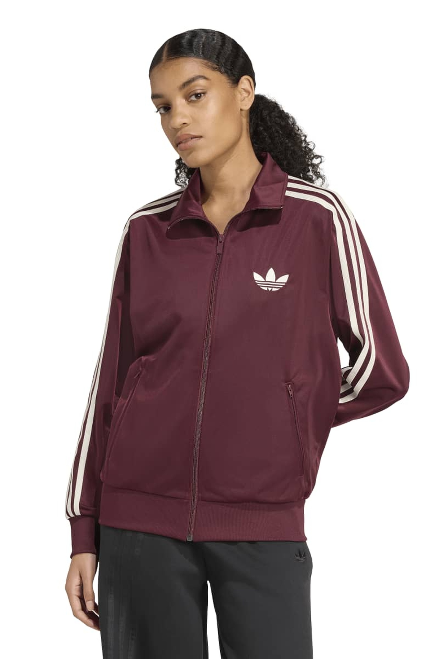 Adidas Originals Firebird Adicolor Classic Loose Tracktop Maroon Maat: S | Sport Jassen Outlet | Dames