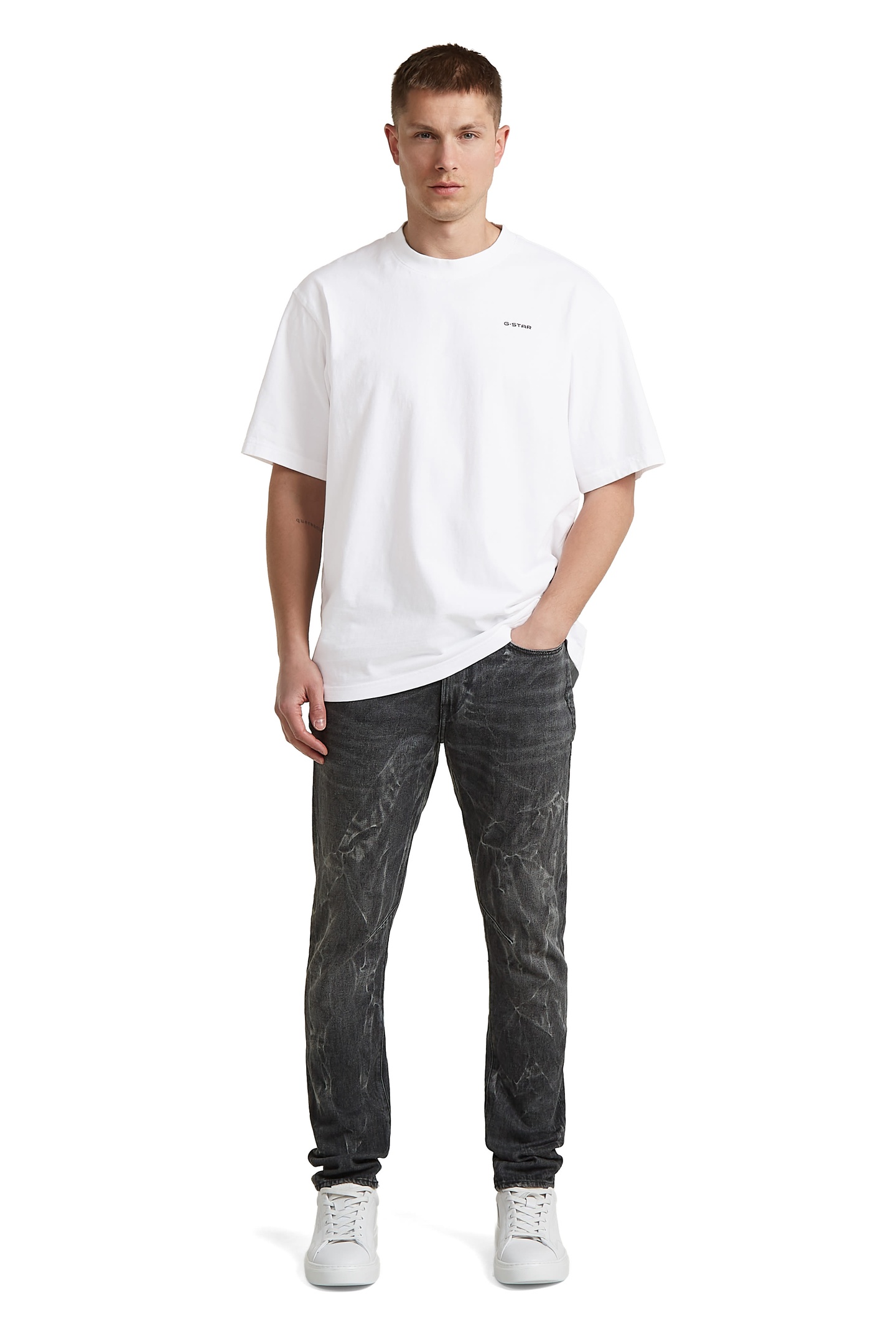 G-Star D-staq 3d Slim Grey Talla: W31L32 | Vaqueros Pitillo Outlet | Hombre | Gris