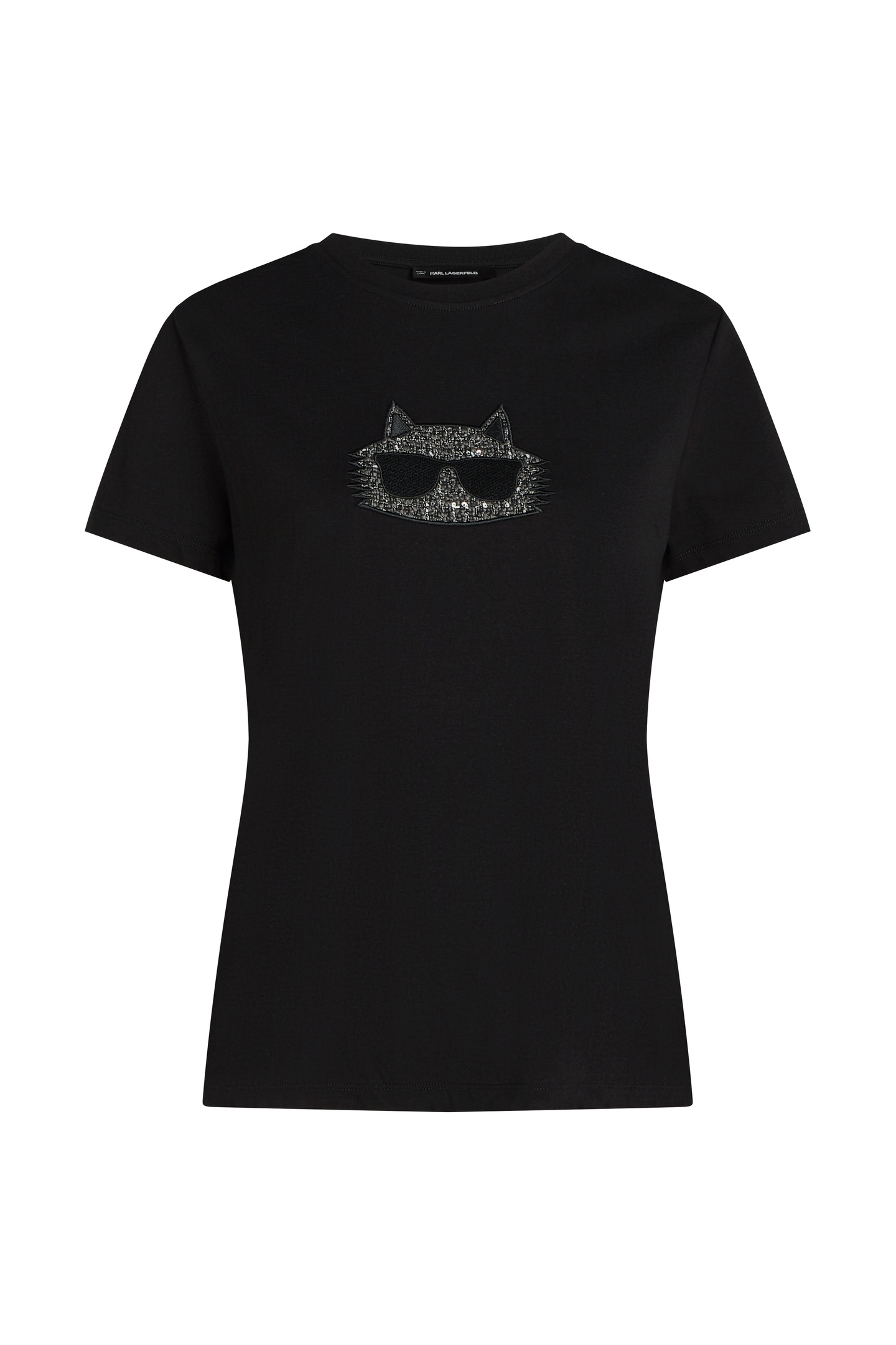 Karl Lagerfeld Boucle Choupette T-shirt Black Maat: S | Tops Outlet | Dames | Zwart