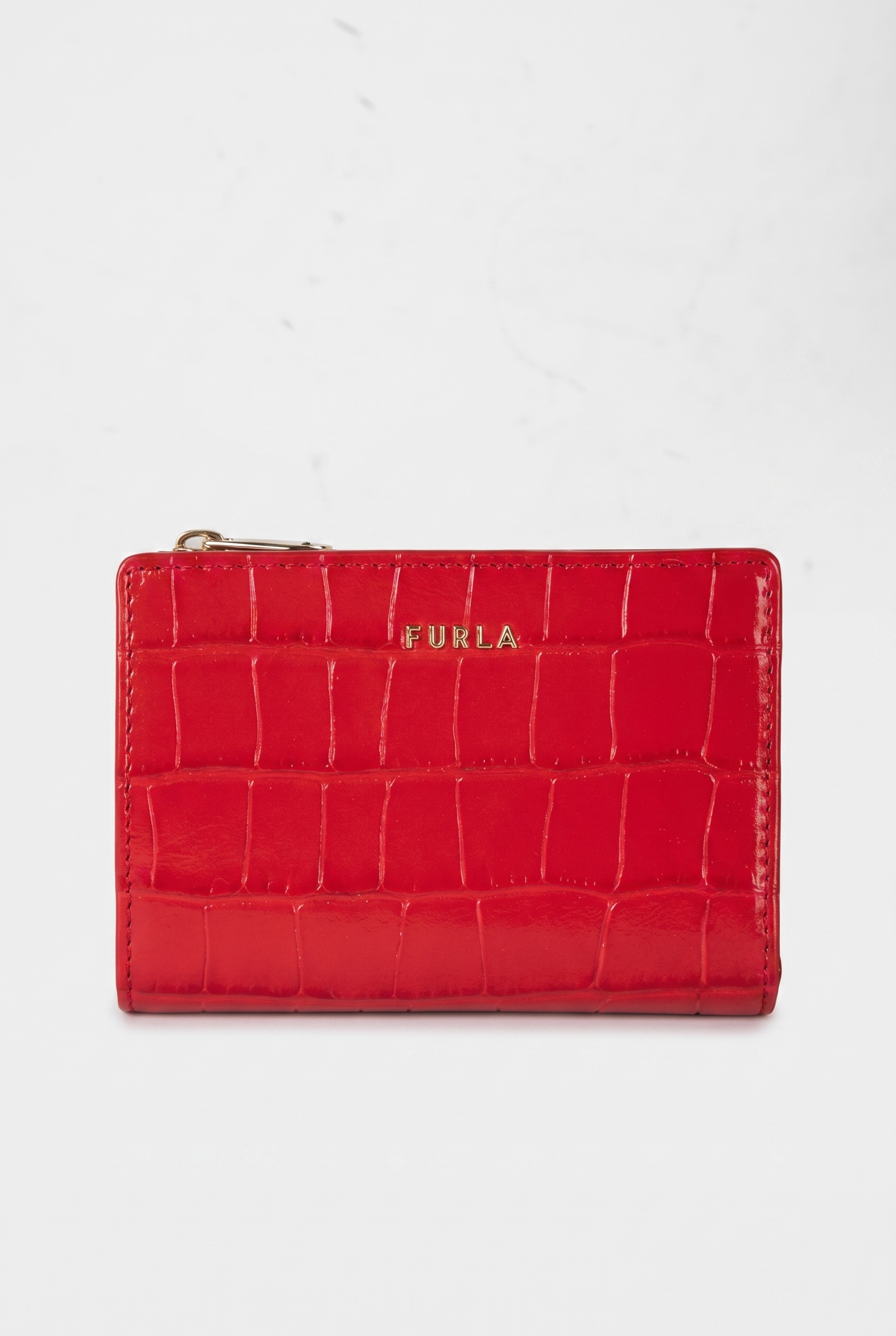 Furla Classic Small Bi-fold W/ Zip Lacca+nero Maat: OS | Portemonnees Outlet | Dames