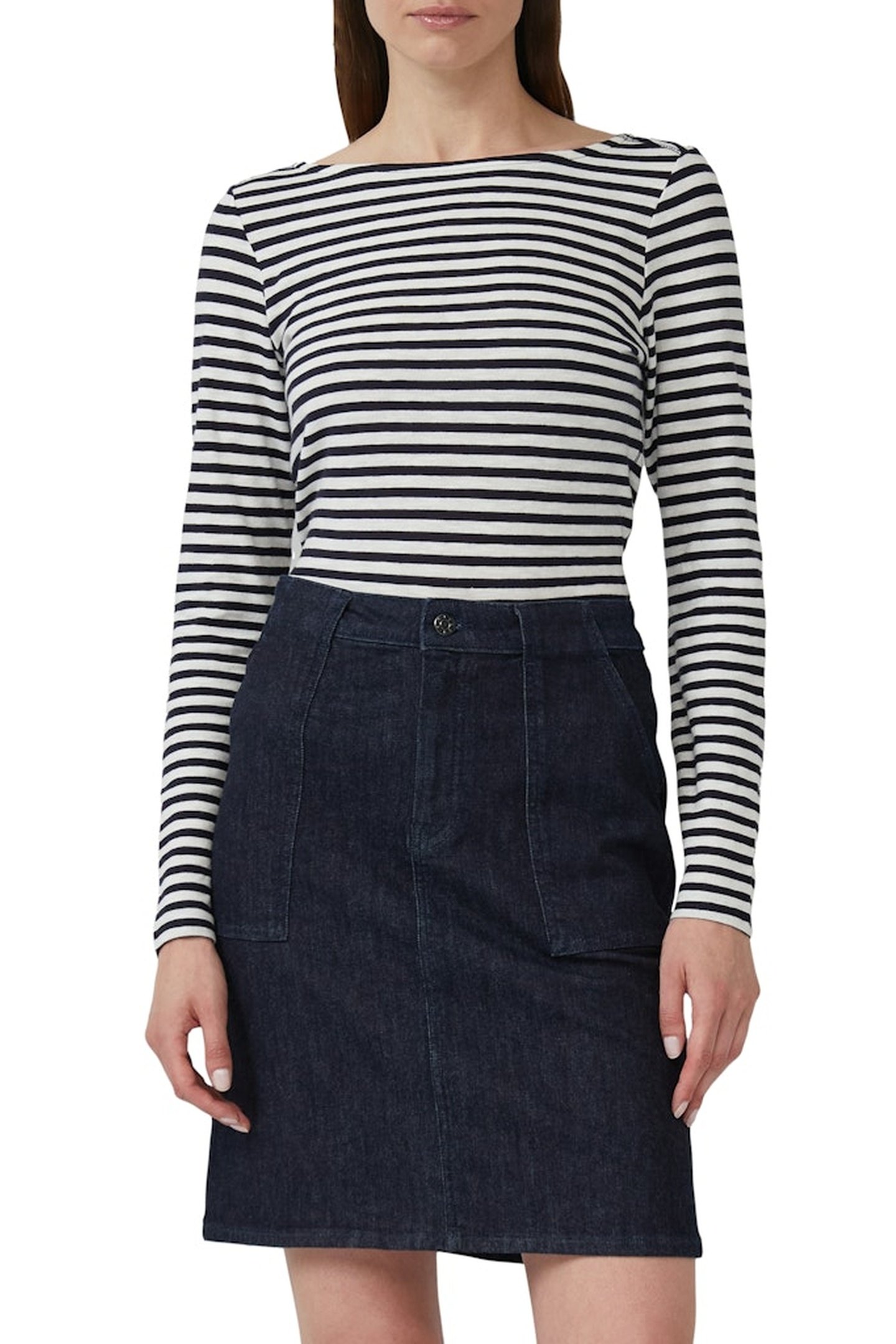 s.Oliver  Skirts Blue Denim Maat: 42 | Midi Rokken Outlet | Dames | Blauw