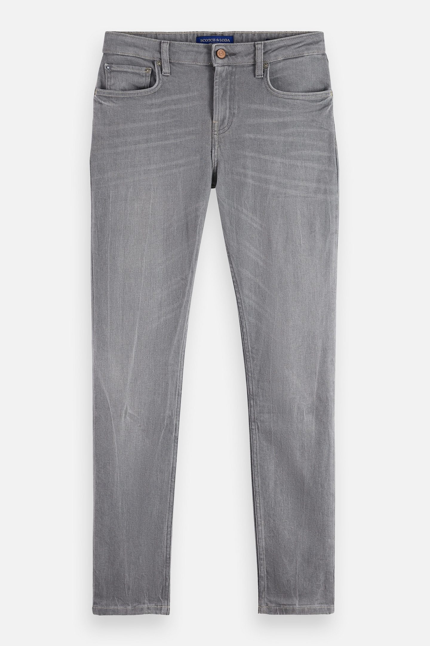 Scotch & Soda Skim Skinny Jeans Grey Grey Sands Maat: W30L32 | Slim Jeans Outlet | Heren | Grijs