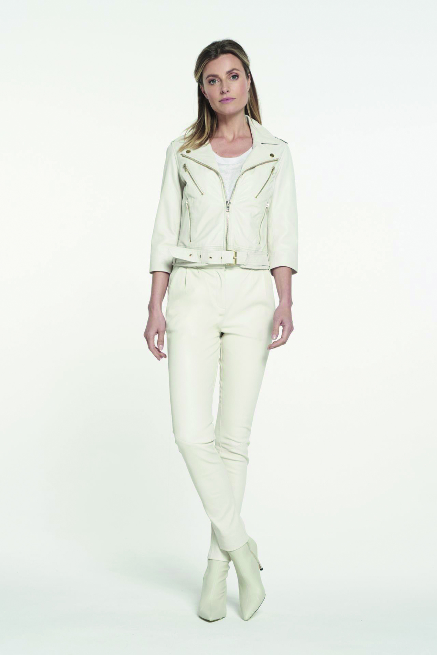 Ibana Kate Moss New White Maat: 34 | Leren Jassen Outlet | Dames | Wit