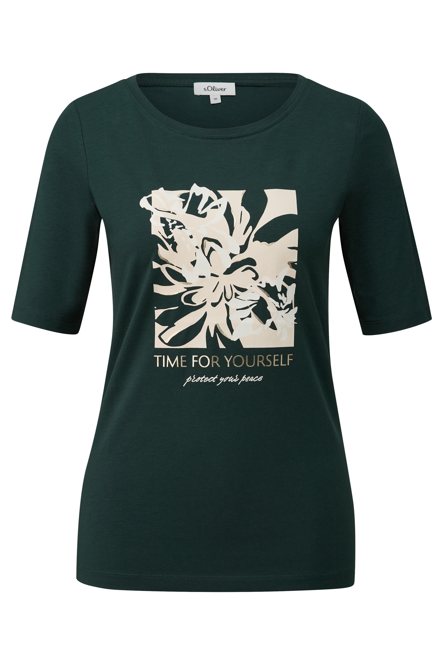 s.Oliver T-shirts Green Maat: 34 | Tops Outlet | Dames | Groen