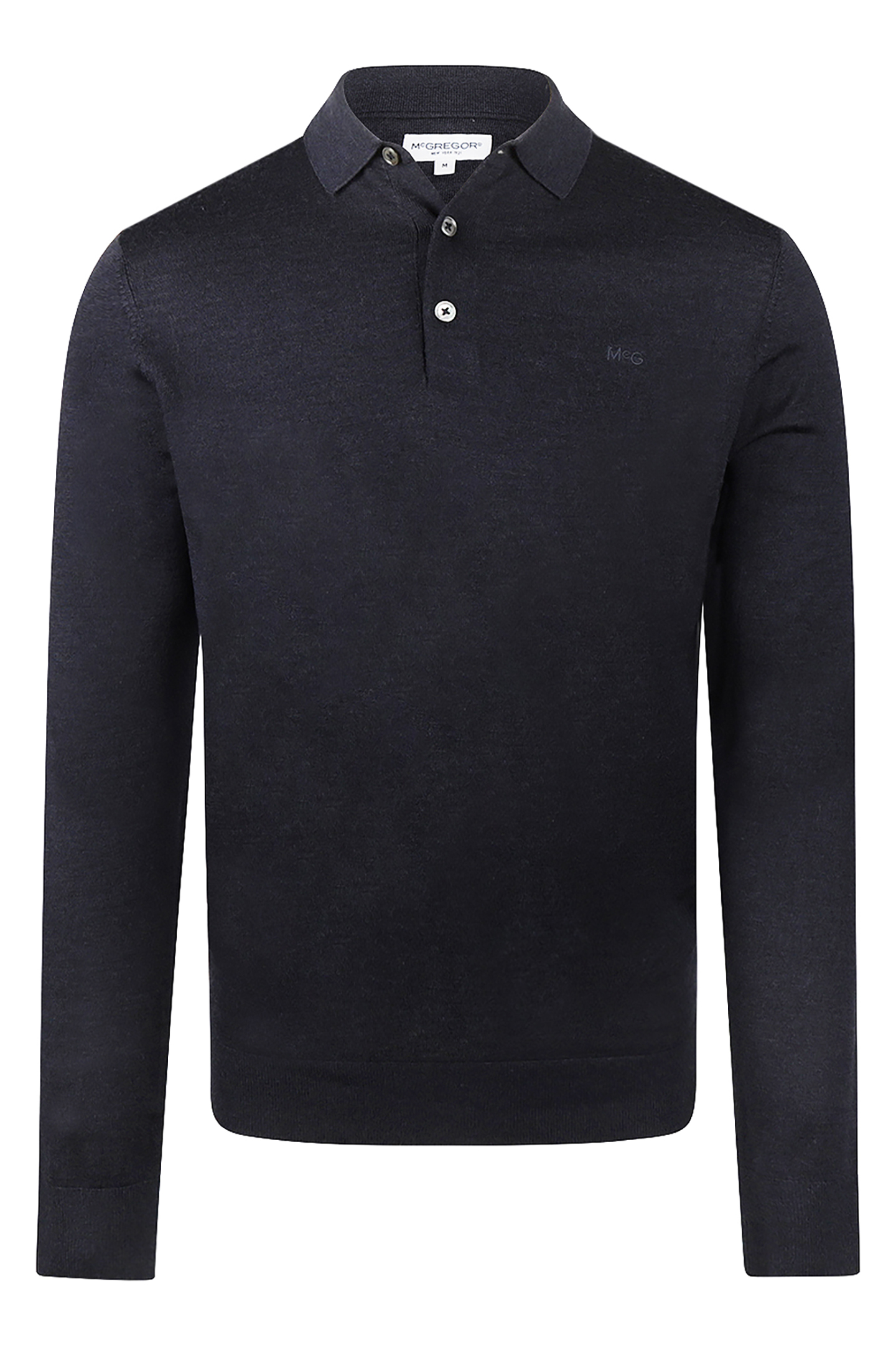 McGregor Fine Merino Polo Navy Maat: XXL | Longsleeves Outlet | Heren | Blauw