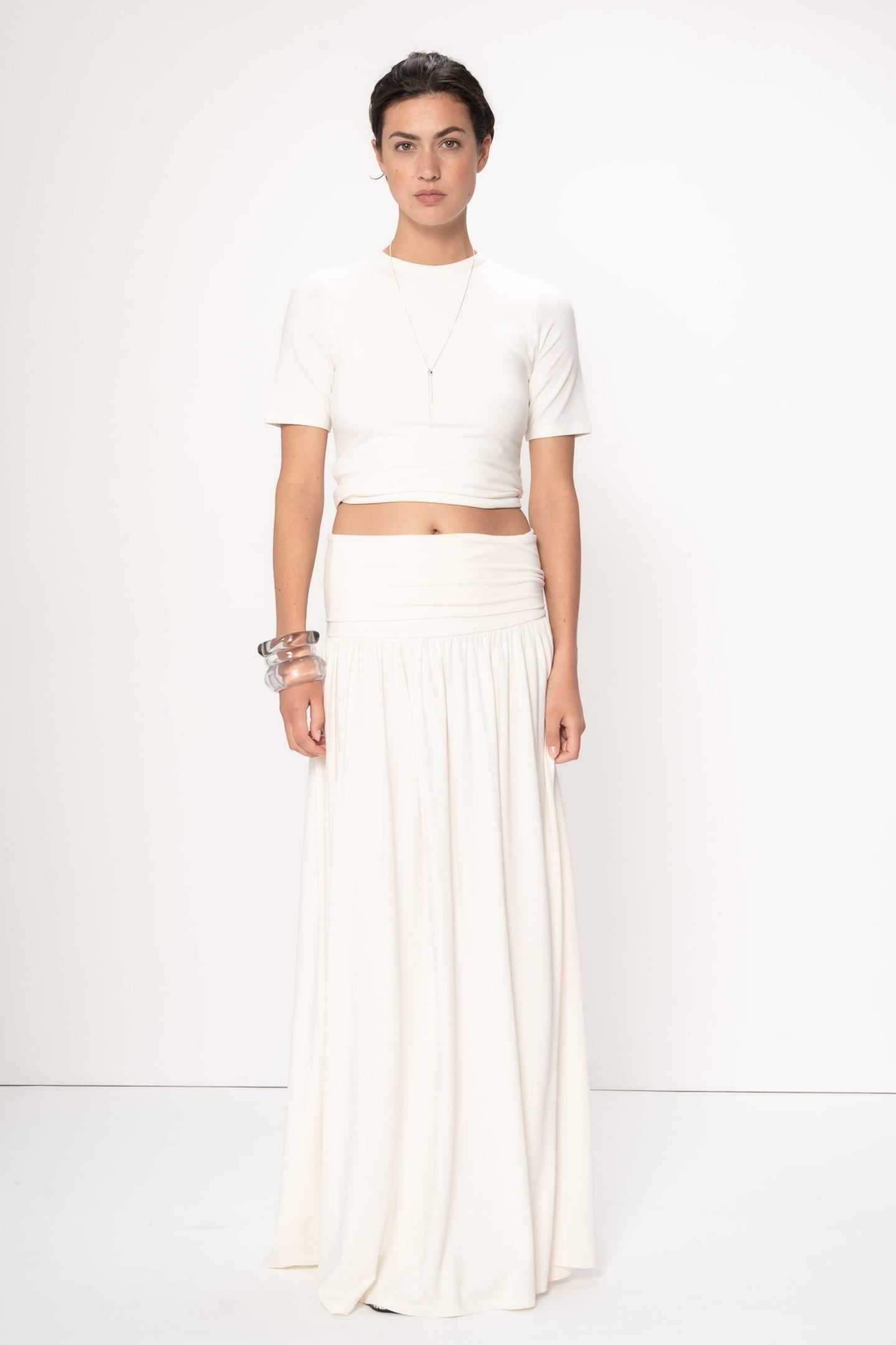 VIVEH Nia Top Coconut Milk Maat: 36 | Maxi Rokken Outlet | Dames | Wit