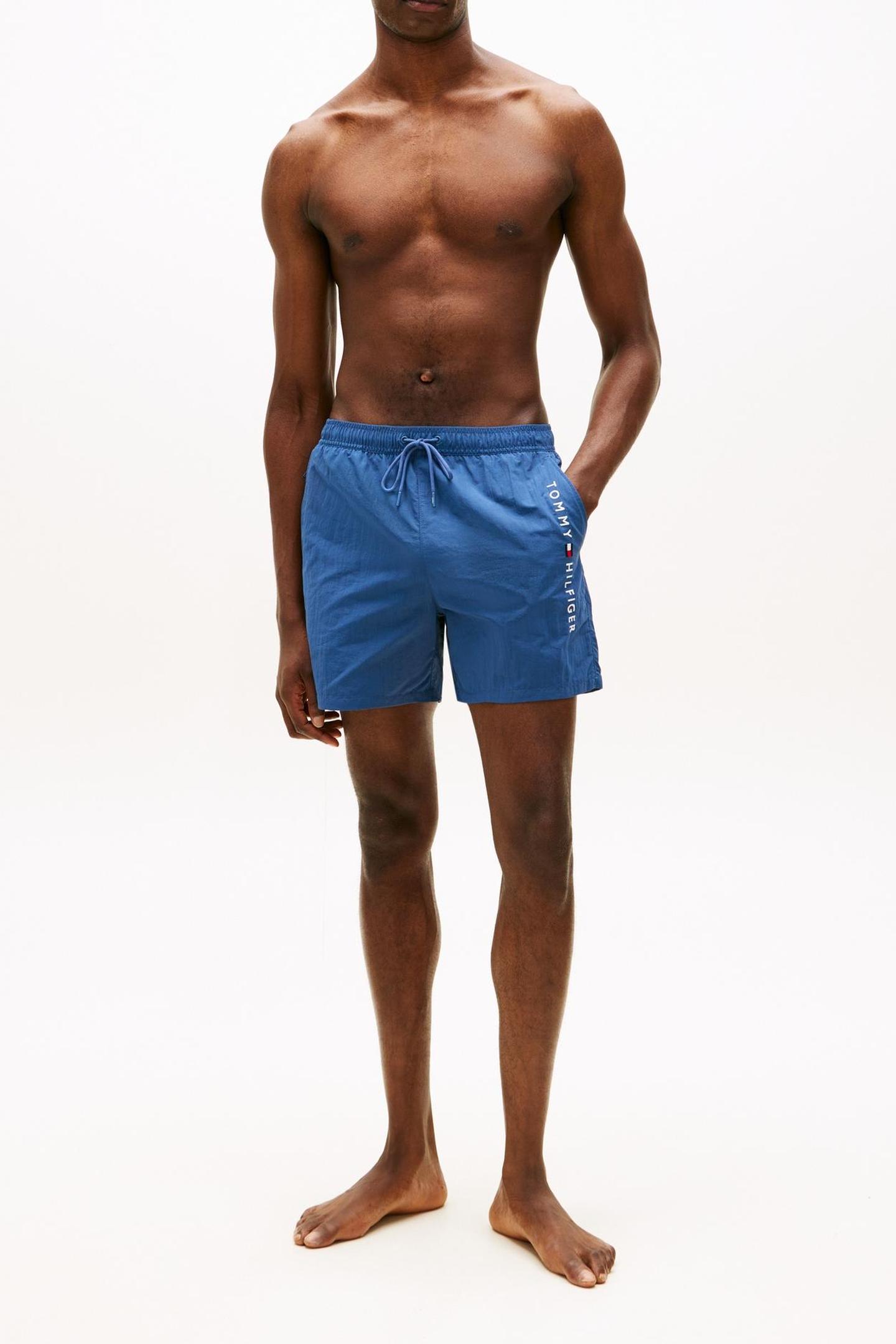 Tommy Hilfiger Medium Drawstring Swim Trunk Aegean Sea Maat: XL | Zwembroeken Outlet | Heren | Blauw