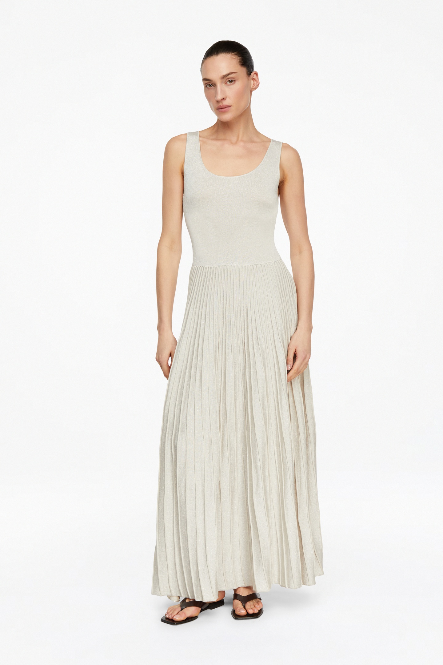 Comma  Dresses Beige Maat: 46 | Maxi Jurken Outlet | Dames | Beige