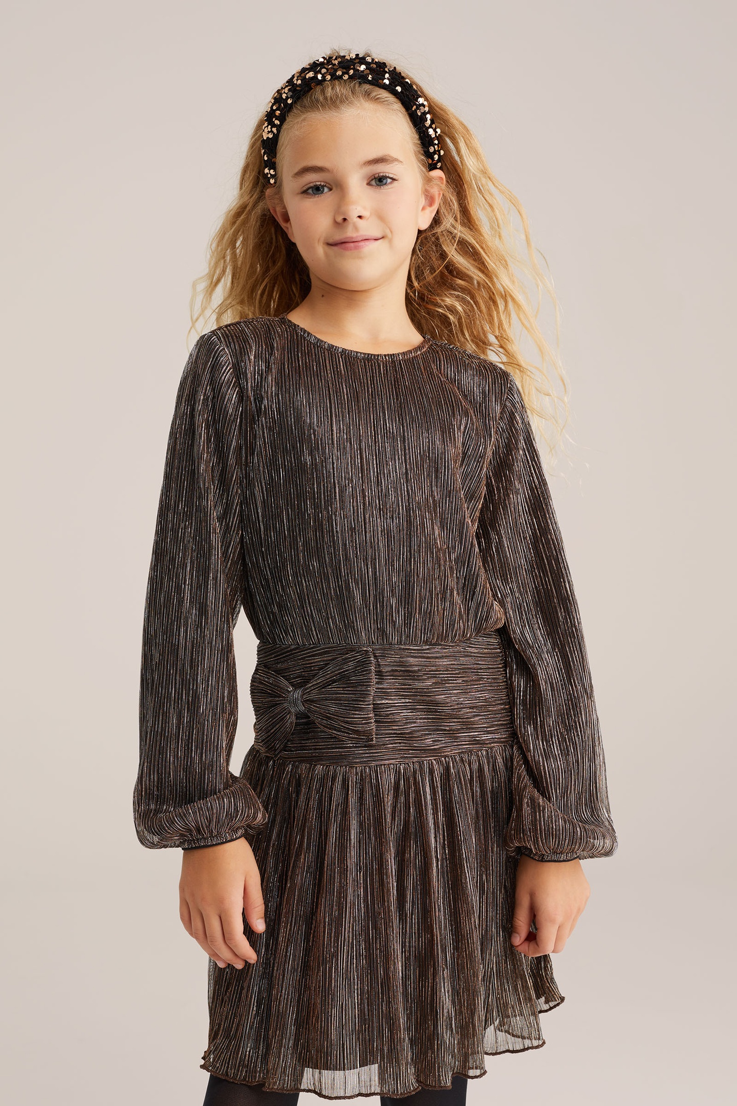 WE Fashion Dress Short Gold Talla: 110/116 | Ropa de Noche Outlet | kids | Amarillo