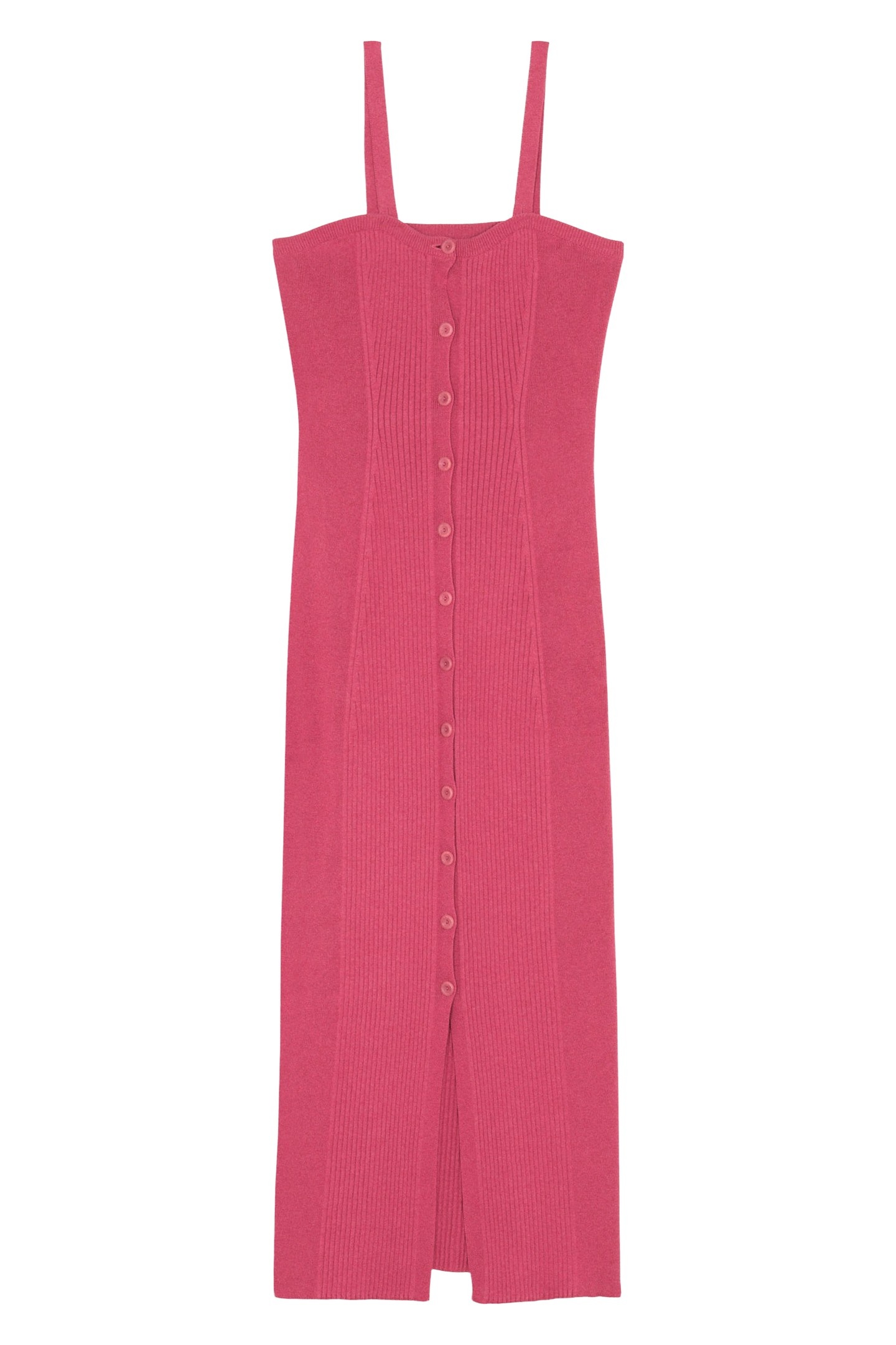 BA&SH Robe Chaeri Rose Maat: S | Midi Jurken Outlet | Dames | Roze
