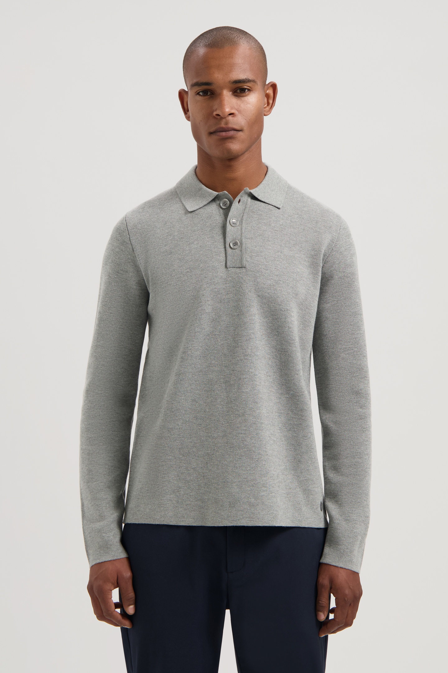 Dstrezzed Ds_chev Polo Ghost Grey Maat: M | Longsleeves Outlet | Heren | Grijs