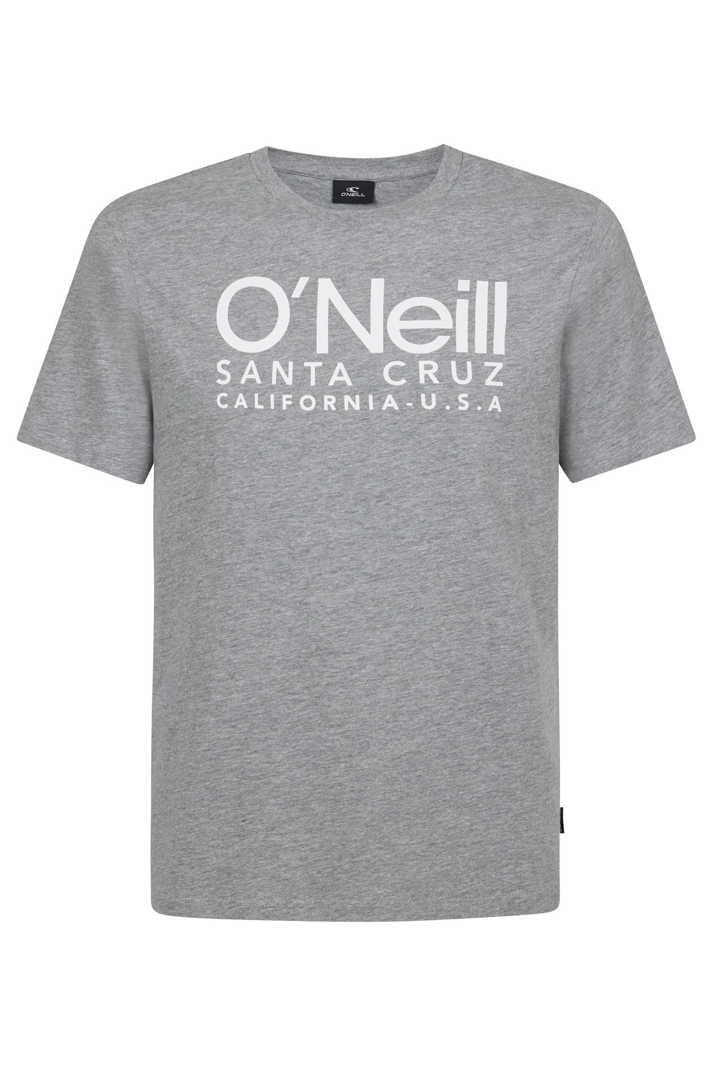 O'Neill  Cali Logo T-shirt Silver Melee Maat: L | T-shirts met Print Outlet | Heren | Grijs