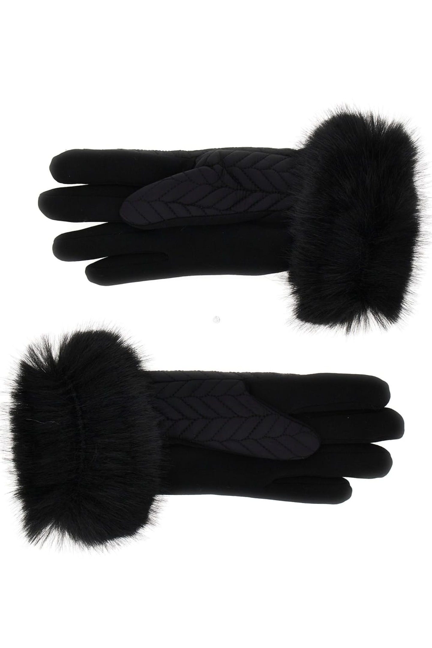 GUESS Iriel Stitched Glove Jet Black A996 Maat: S | Sjaals Outlet | Dames | Zwart