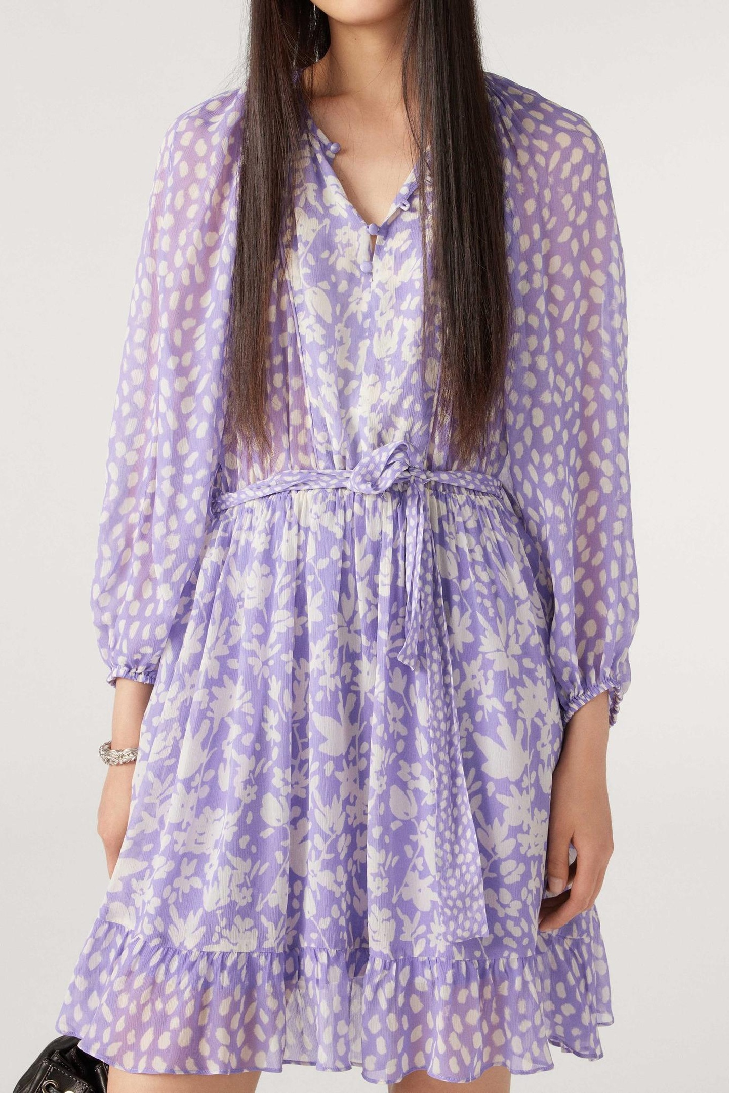 BA&SH Robe Fiona Parme Maat: S | Mini Jurken Outlet | Dames