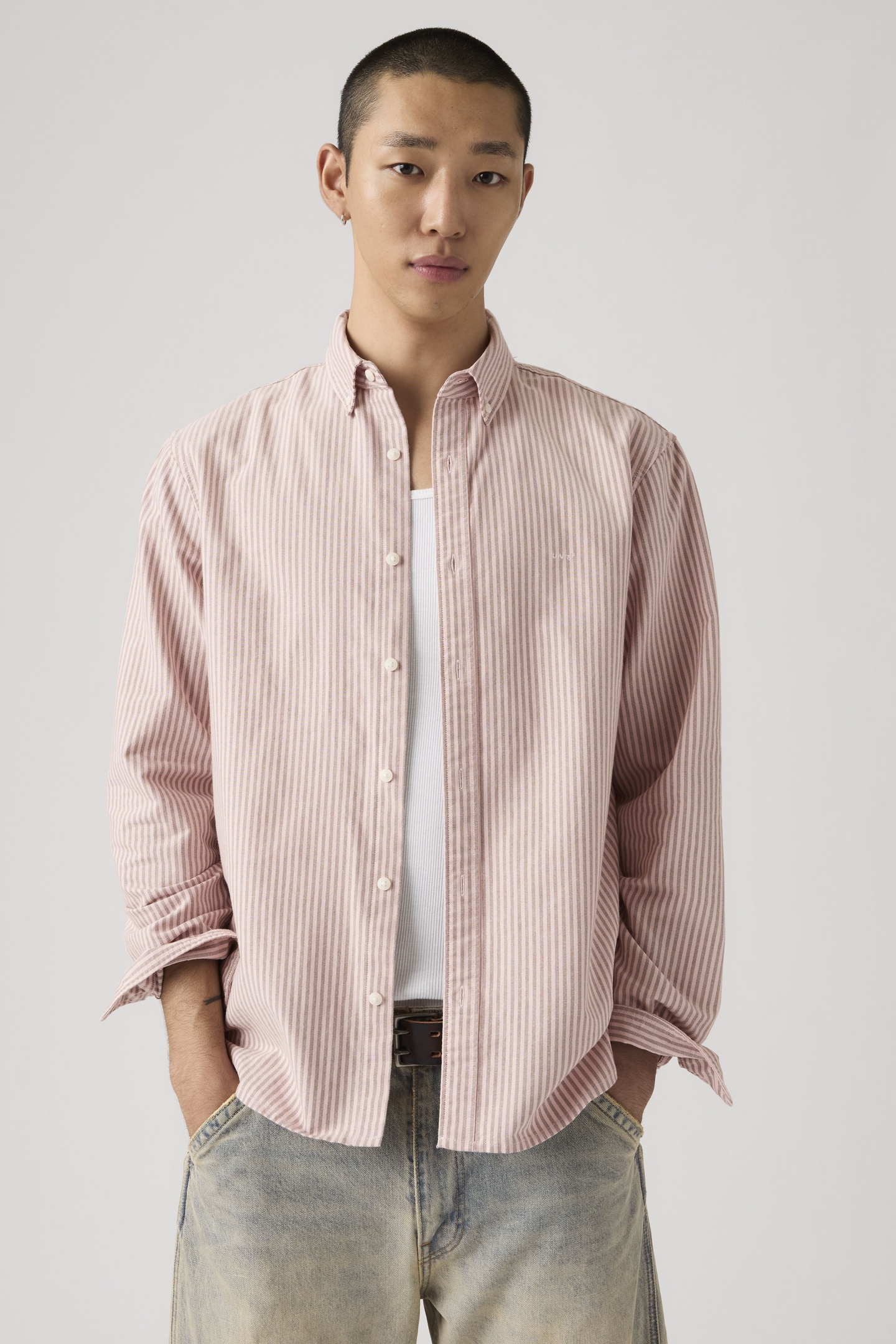 Levi's Authentic Button-down Shirt Maat: XL | Casual Overhemden Outlet | Heren | Roze