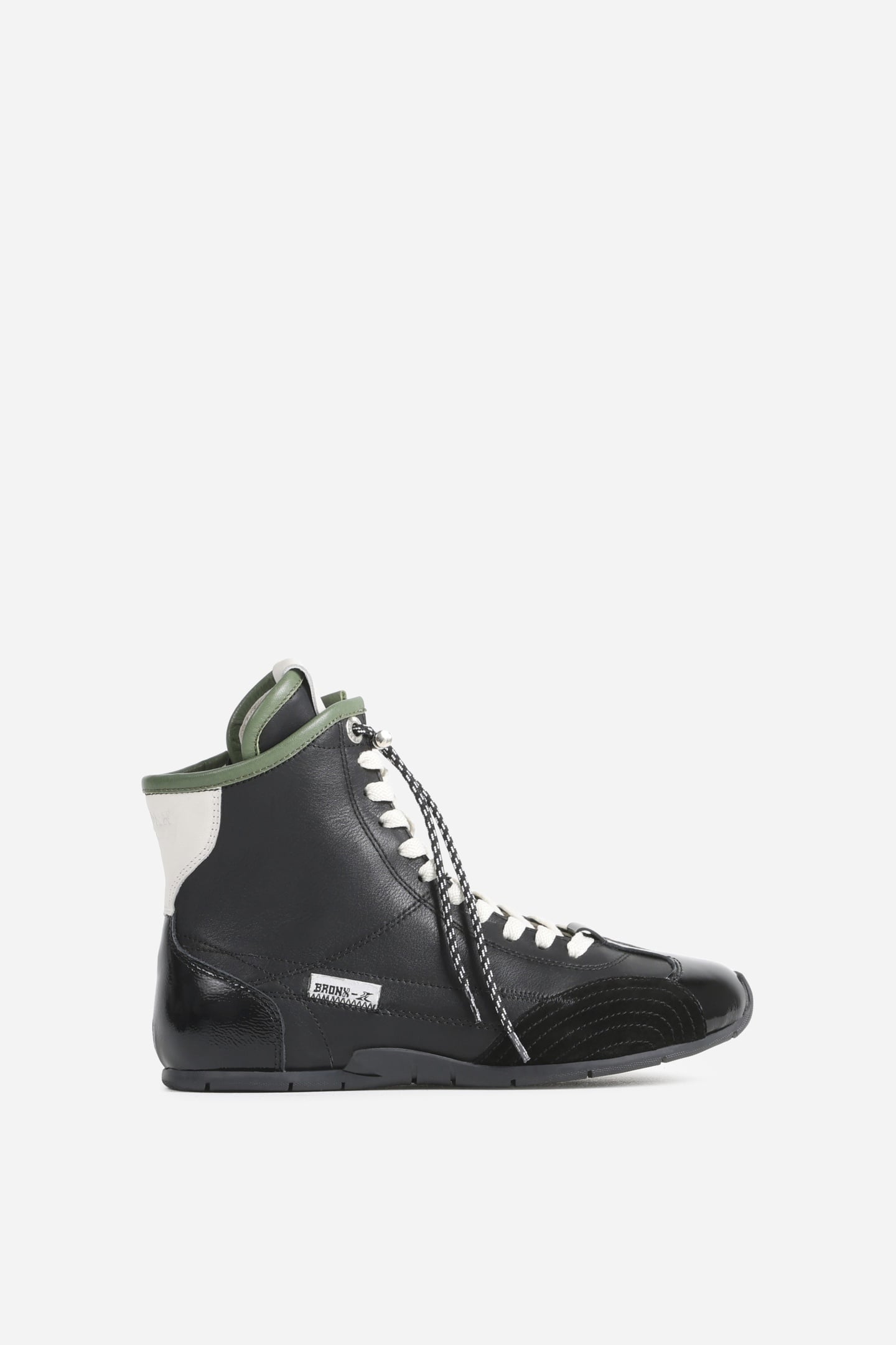 Bronx Myr-aa Ankle Boot Black/off White/green Maat: 38 | Trainingsschoenen Outlet | Dames | Zwart