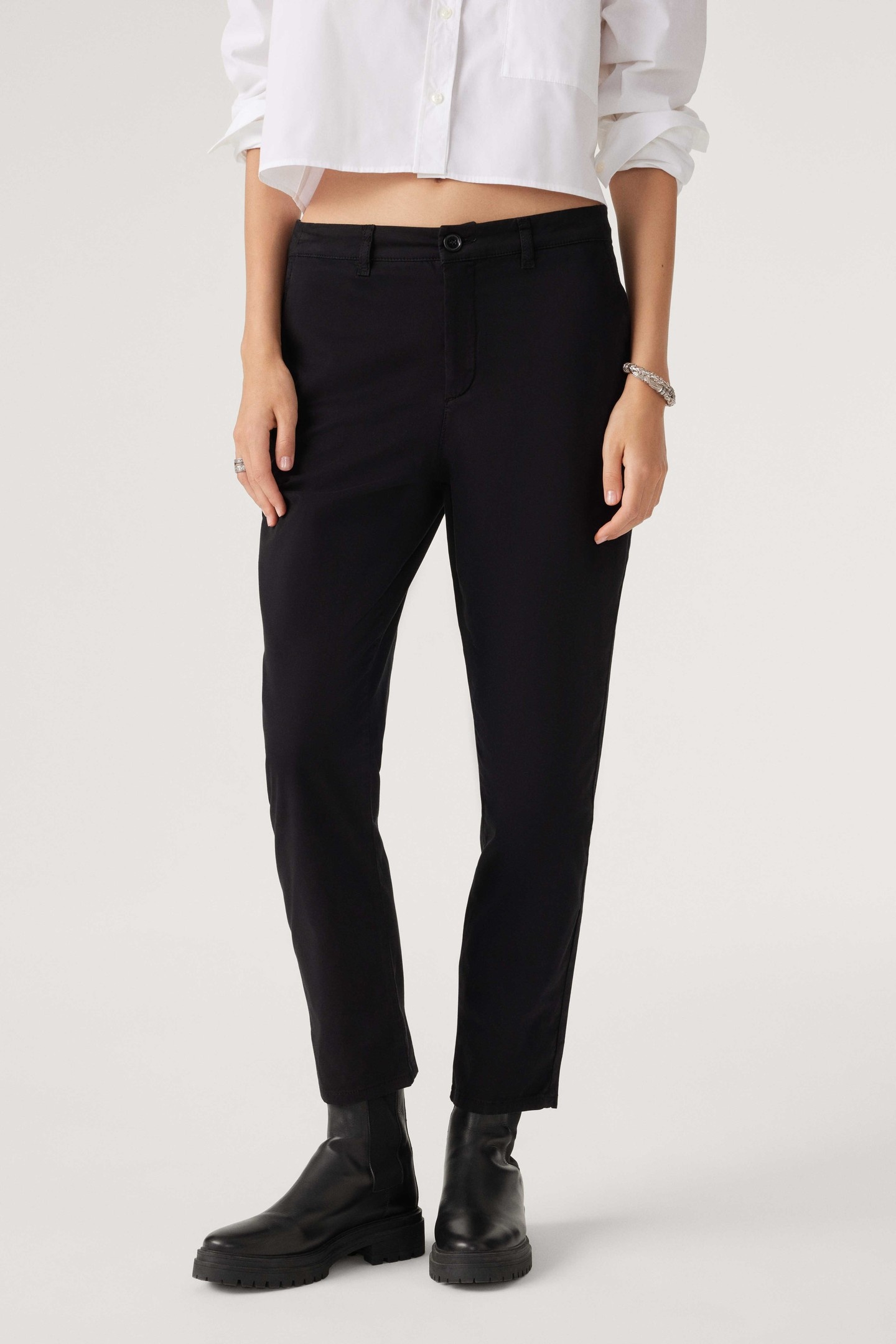 BA&SH Pantalon Barcy Noir Maat: 38 | Pantalons Outlet | Dames | Zwart