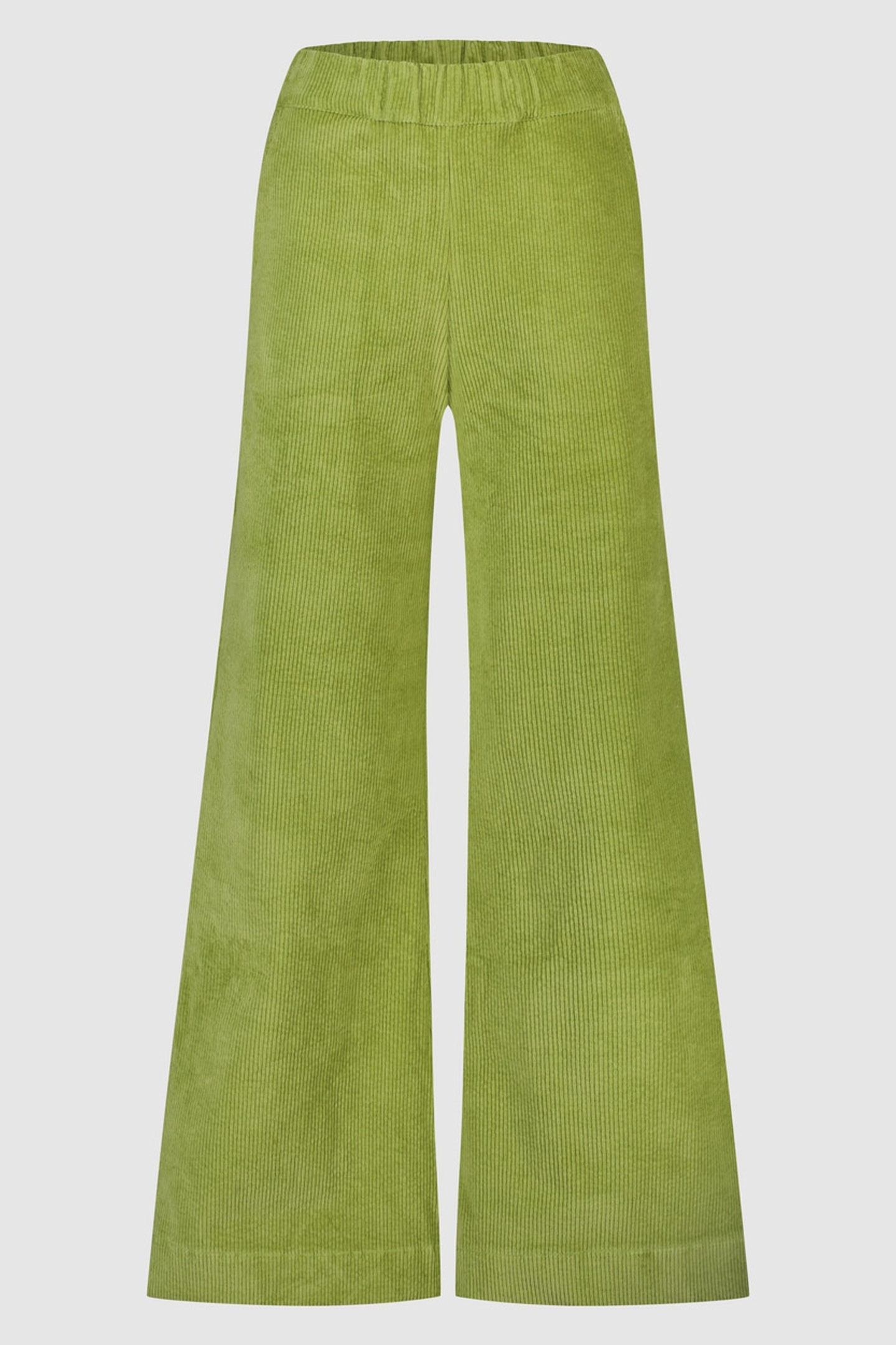 Circle of Trust Lois Wide Leg Rib Bamboo Green Maat: XS | Wijde Broeken Outlet | Dames | Groen
