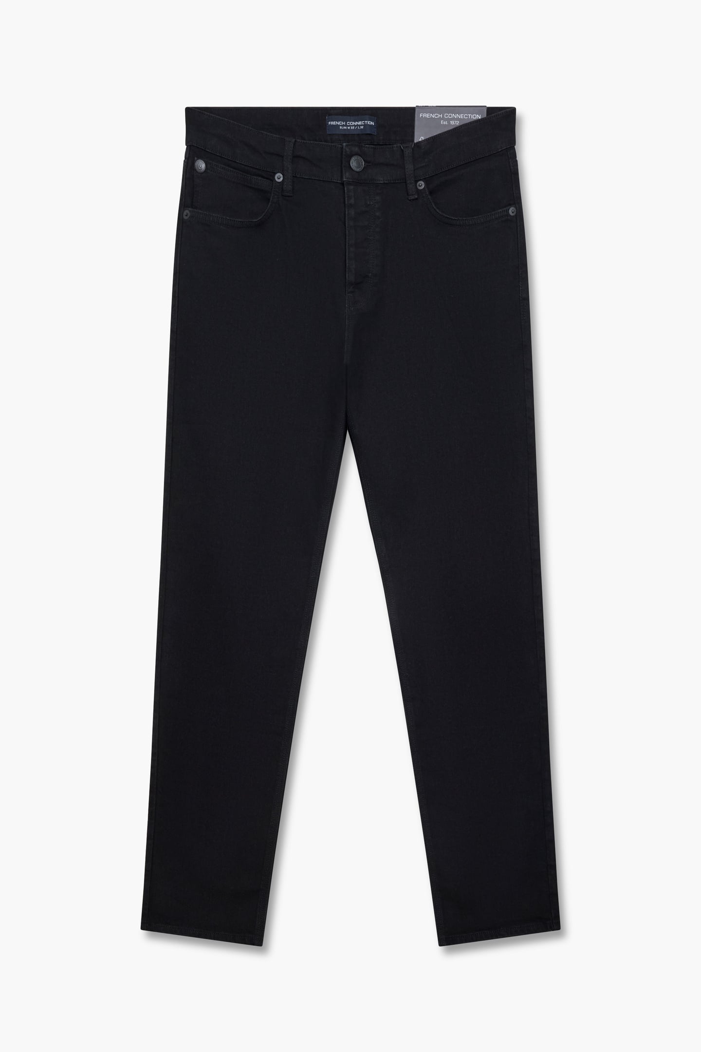 French Connection Fc Slim Jean Blk01 Reg Maat: 30 | Slim Jeans Outlet | Heren | Zwart