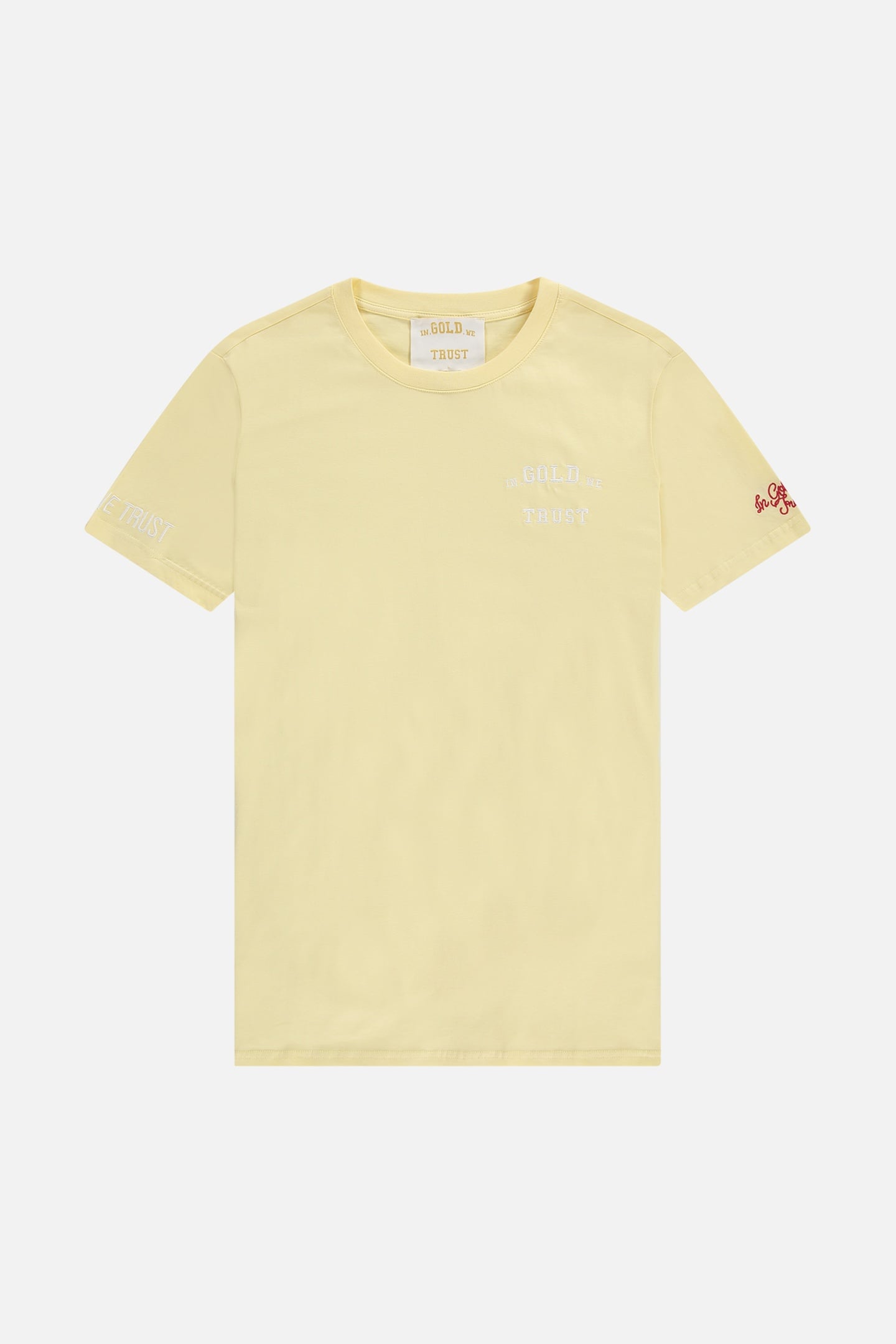 In Gold We Trust The Pusha Corn Husk Maat: L | Tops Outlet | Unisex | Geel