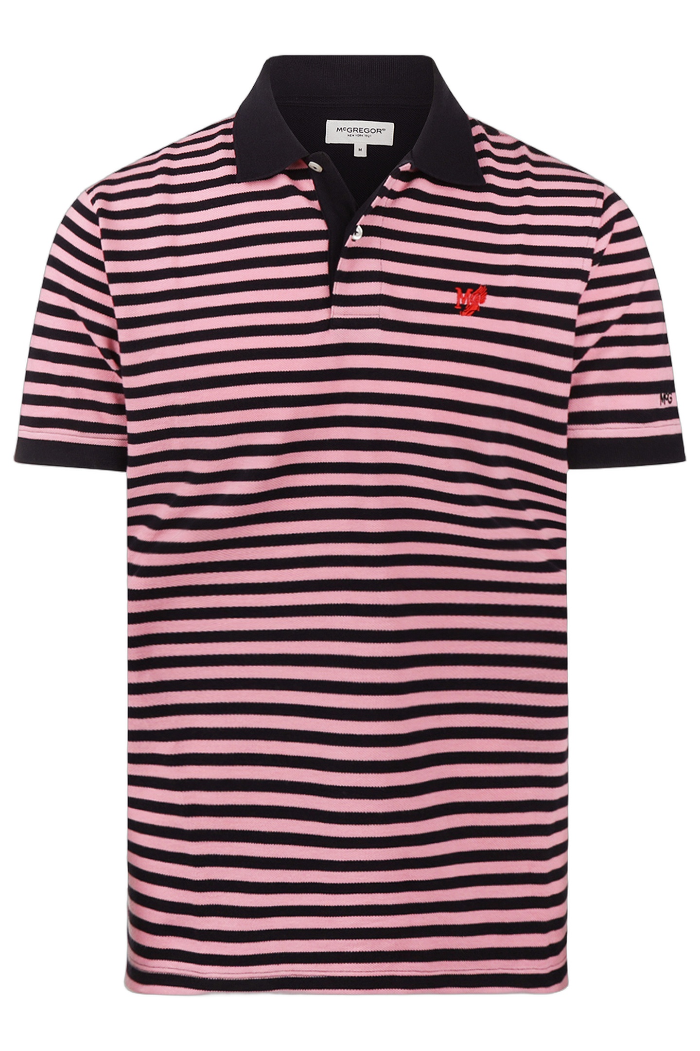 McGregor Pique Stripe Polo Pink Maat: M | Poloshirts Outlet | Heren | Blauw