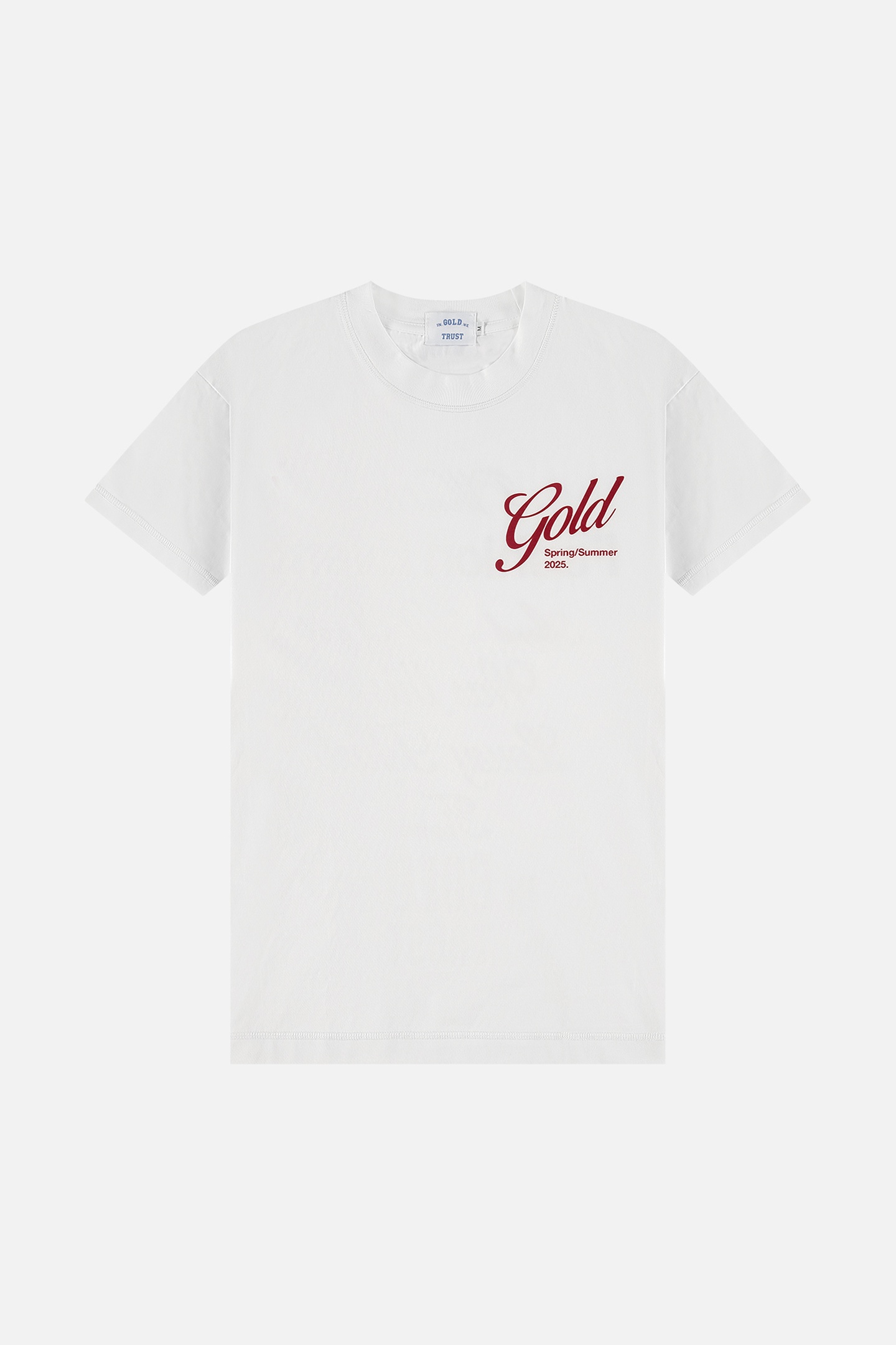 In Gold We Trust The Bbq White Talla: S | Camisetas de Seda Outlet | Unisex | Blanco