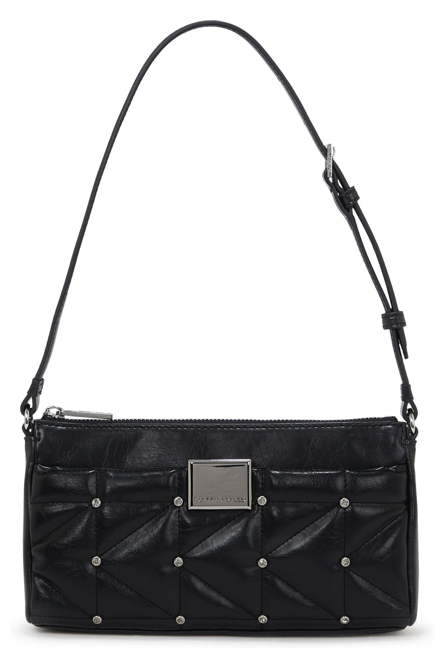 Karl Lagerfeld K/kuilt Small Shoulder Bag Black-nickel Maat: OS | Handtassen Outlet | Dames | Zwart