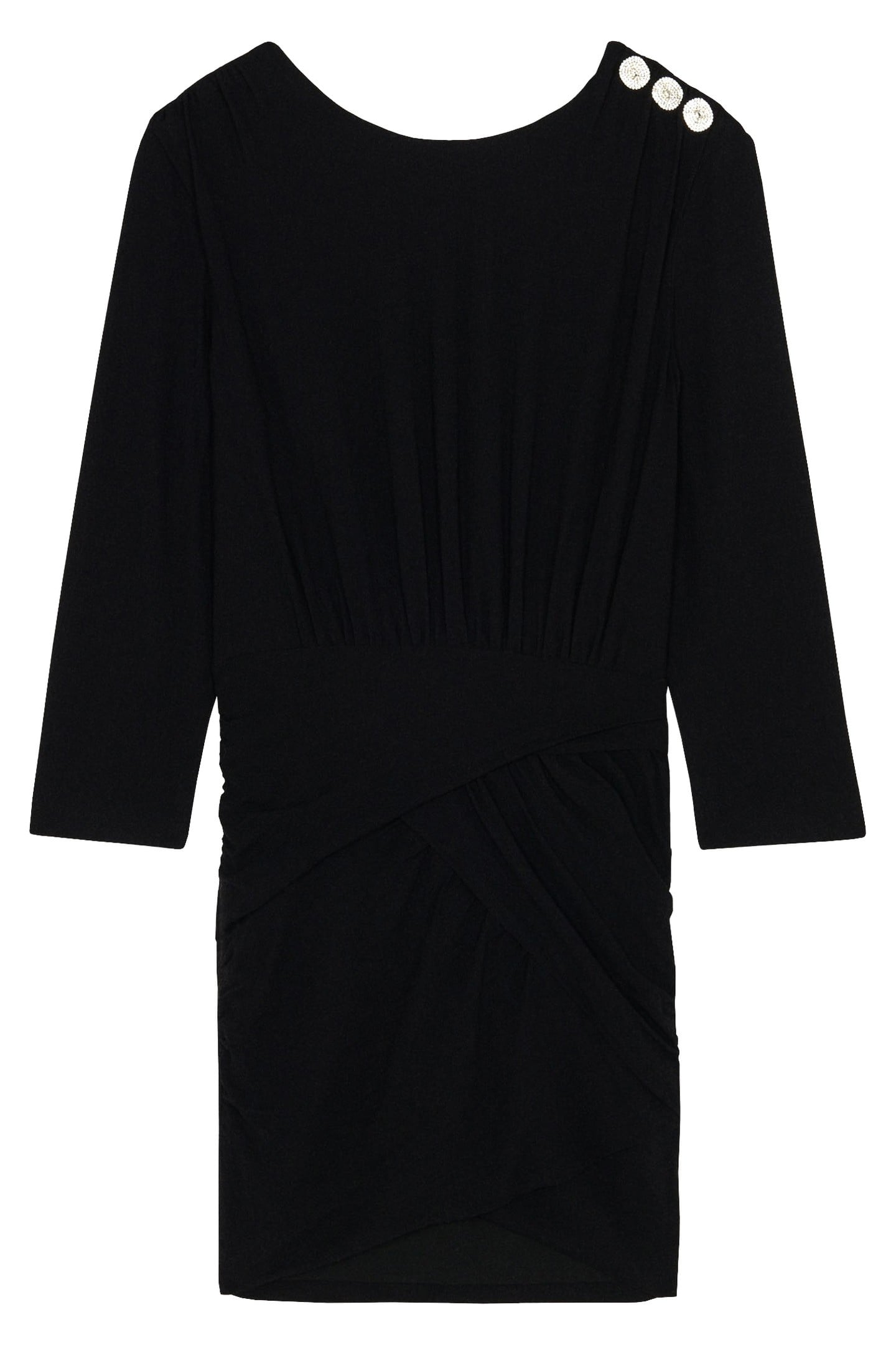 BA&SH Robe Megan Noir Maat: S | Mini Jurken Outlet | Dames | Zwart